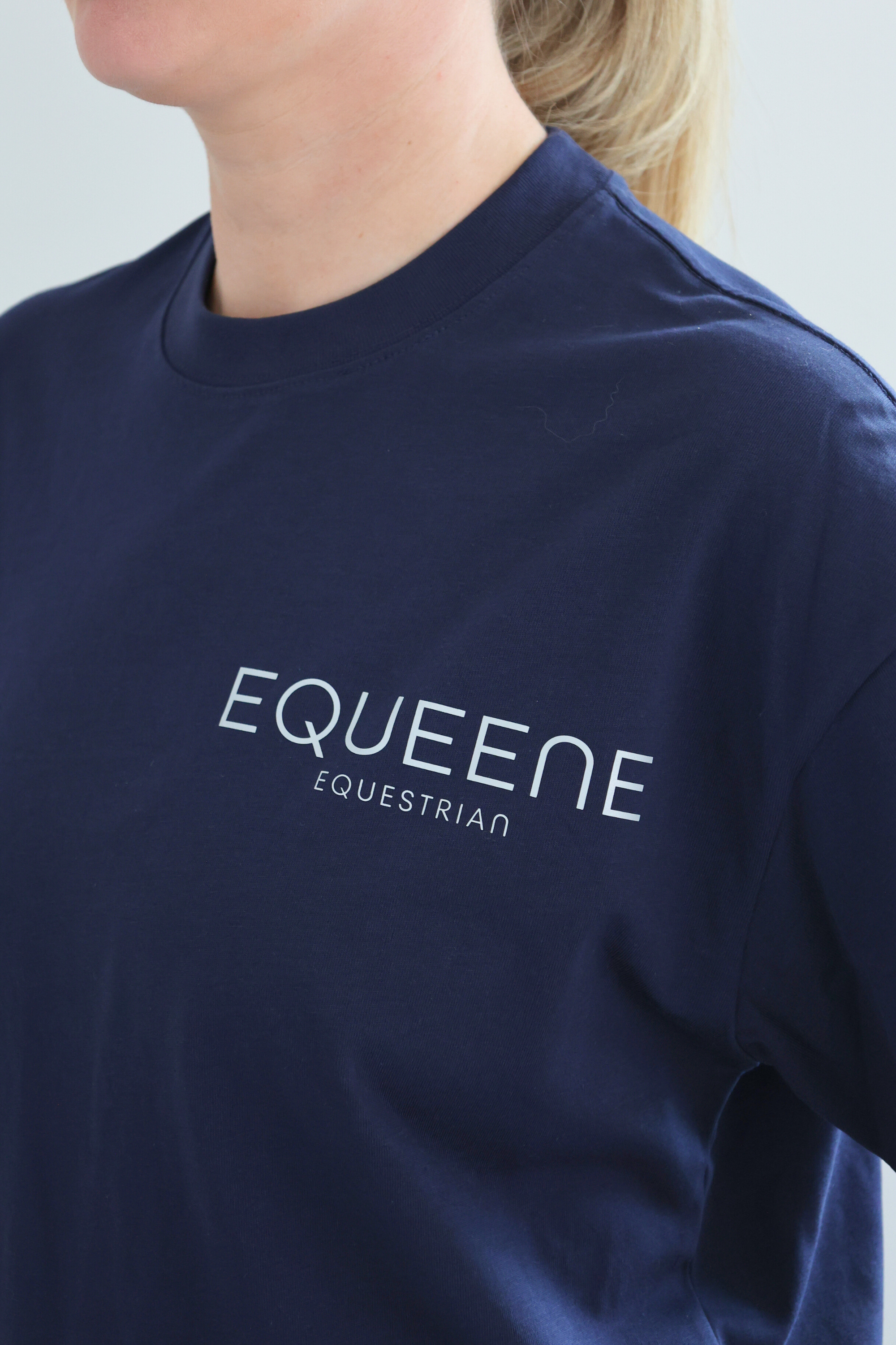 Equeene Tessa Oversized Tee - Navy