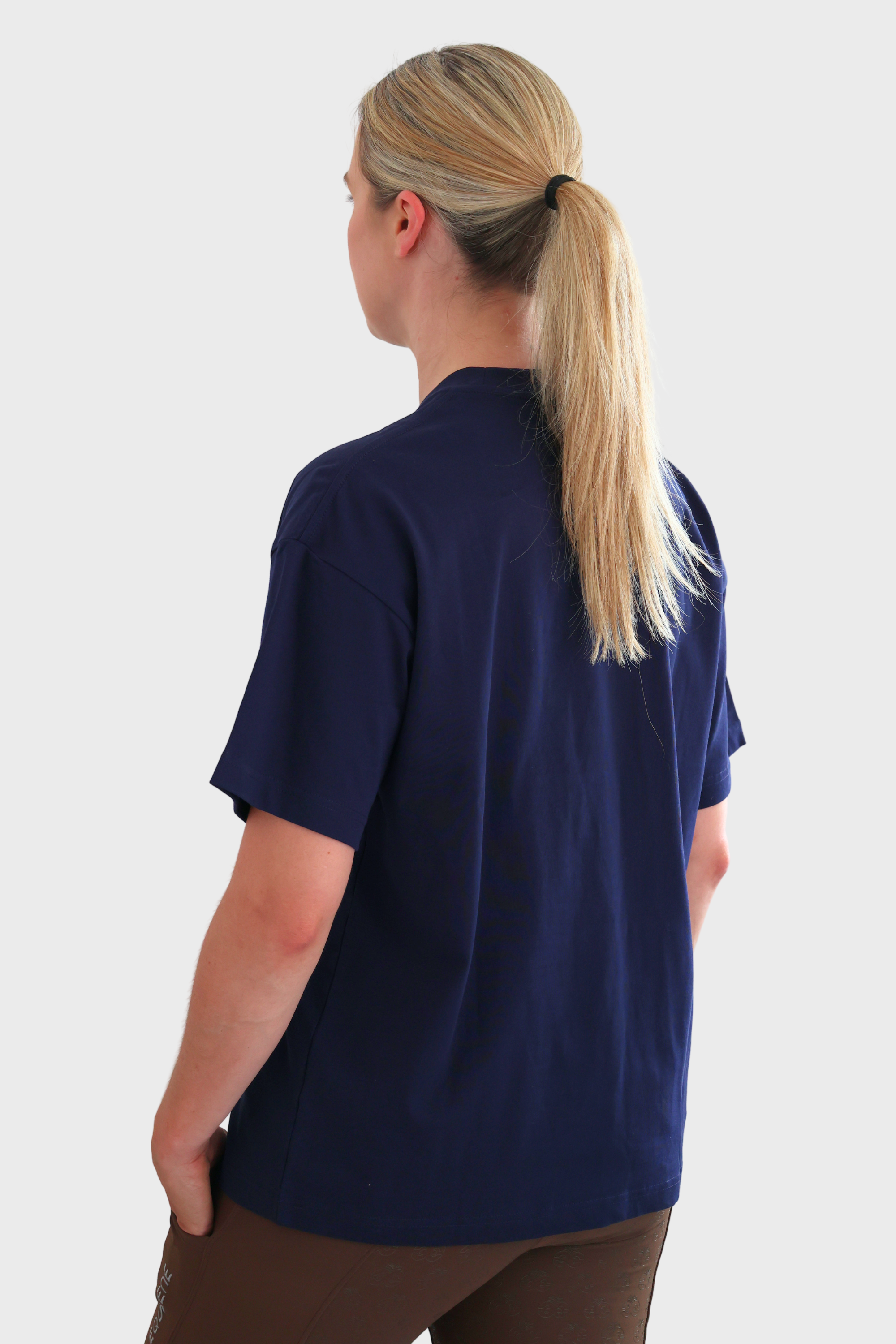 Equeene Tessa Oversized Tee - Navy