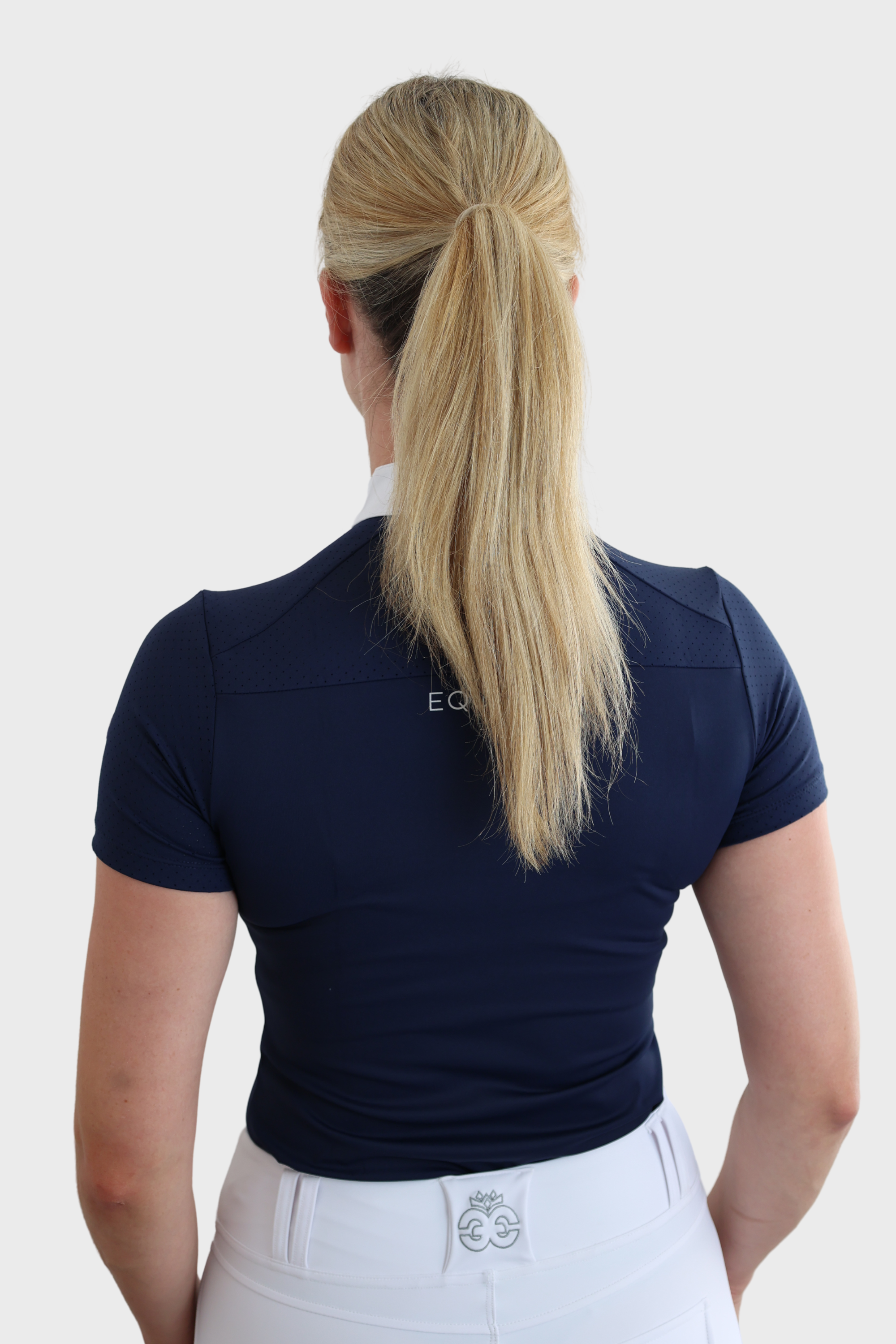 Equeene Nadia Short Sleeved Show Shirt - Navy