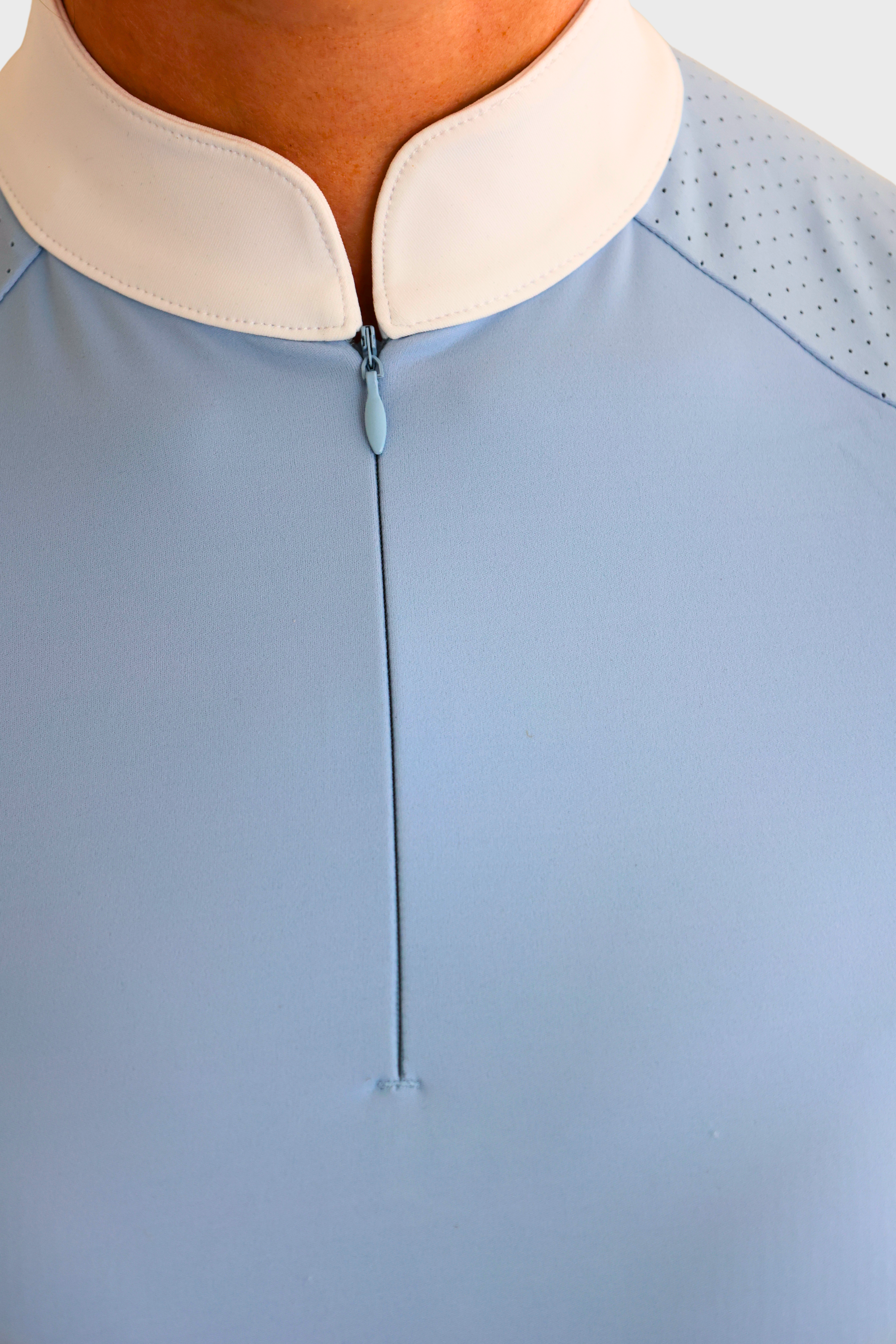 Equeene Nadia Short Sleeved Show Shirt - Baby Blue