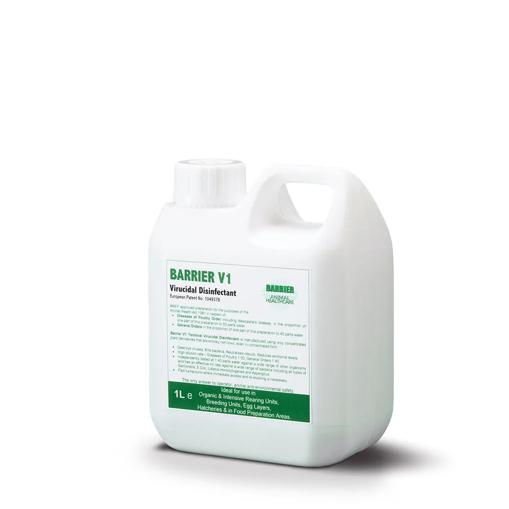 Barrier Equine V1 Virucidal Disinfectant 1L