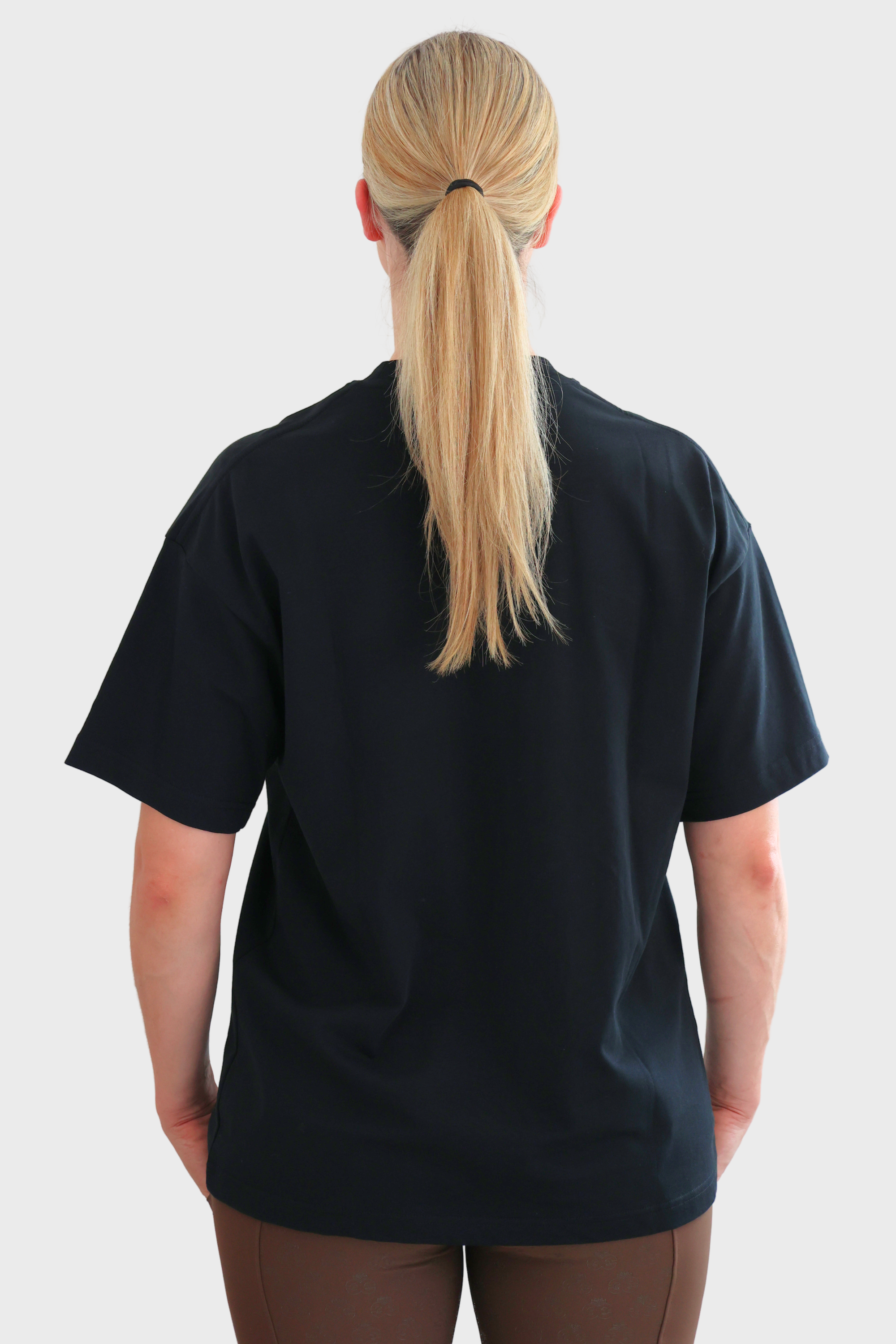 Equeene Tessa Oversized Tee - Black