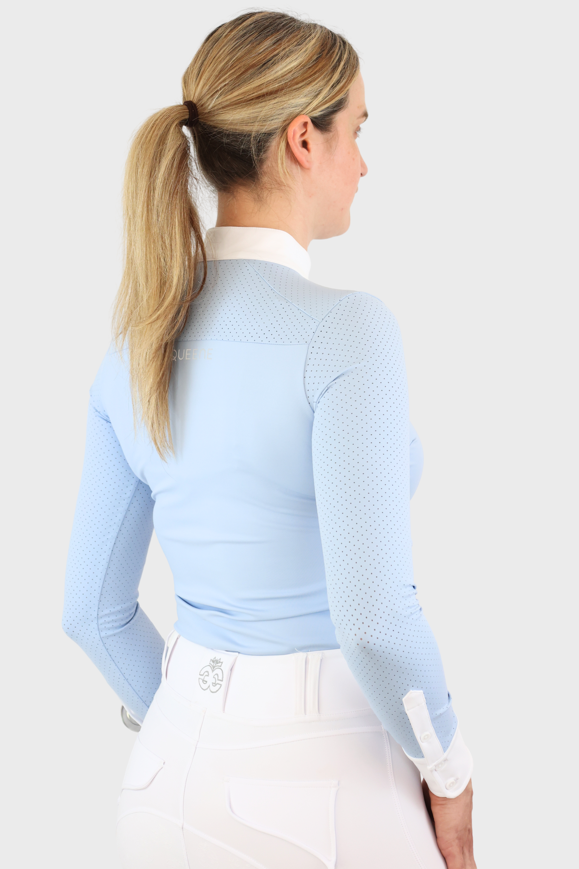 Equeene Nadia Long Sleeved Show Shirt - Baby Blue