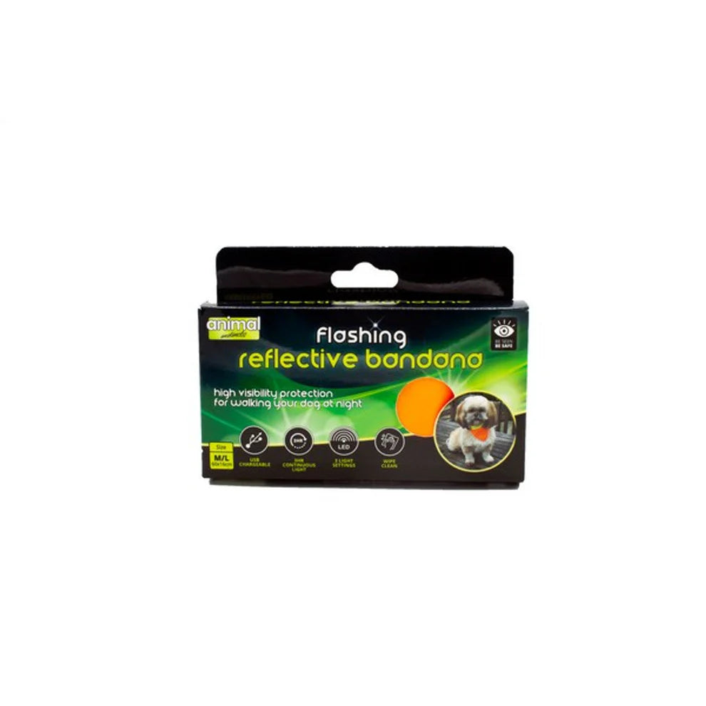Animal Instincts Flashing USB Rechargeable Safety Bandana