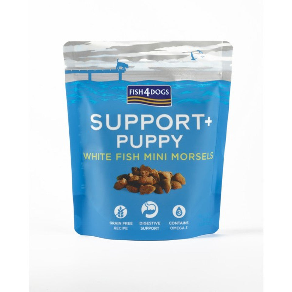 Fish4Dogs Support+ Puppy White Fish Morsels Digestion 150g