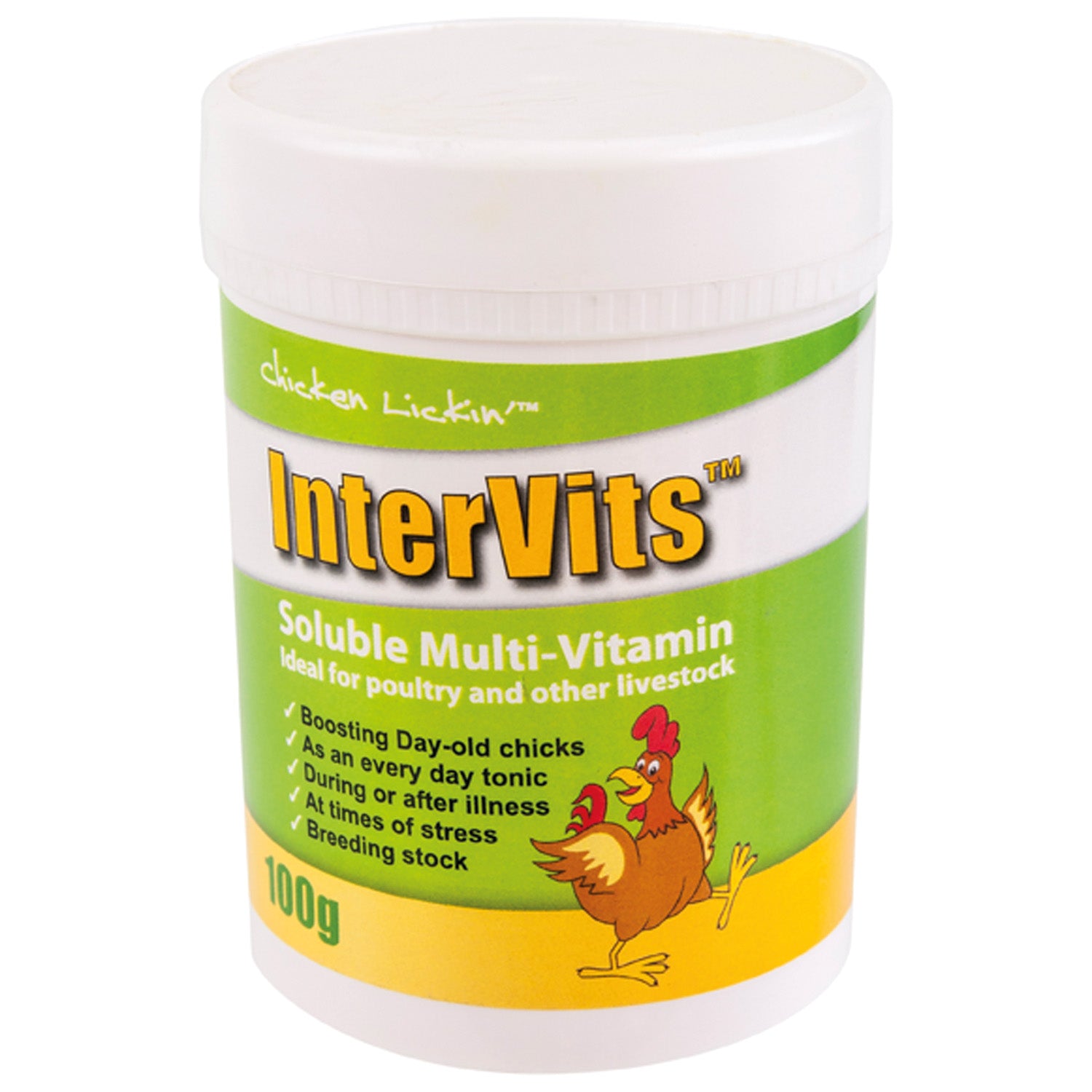 Agrivite Chicken Lickin Intervits Soluble Multivits 100g