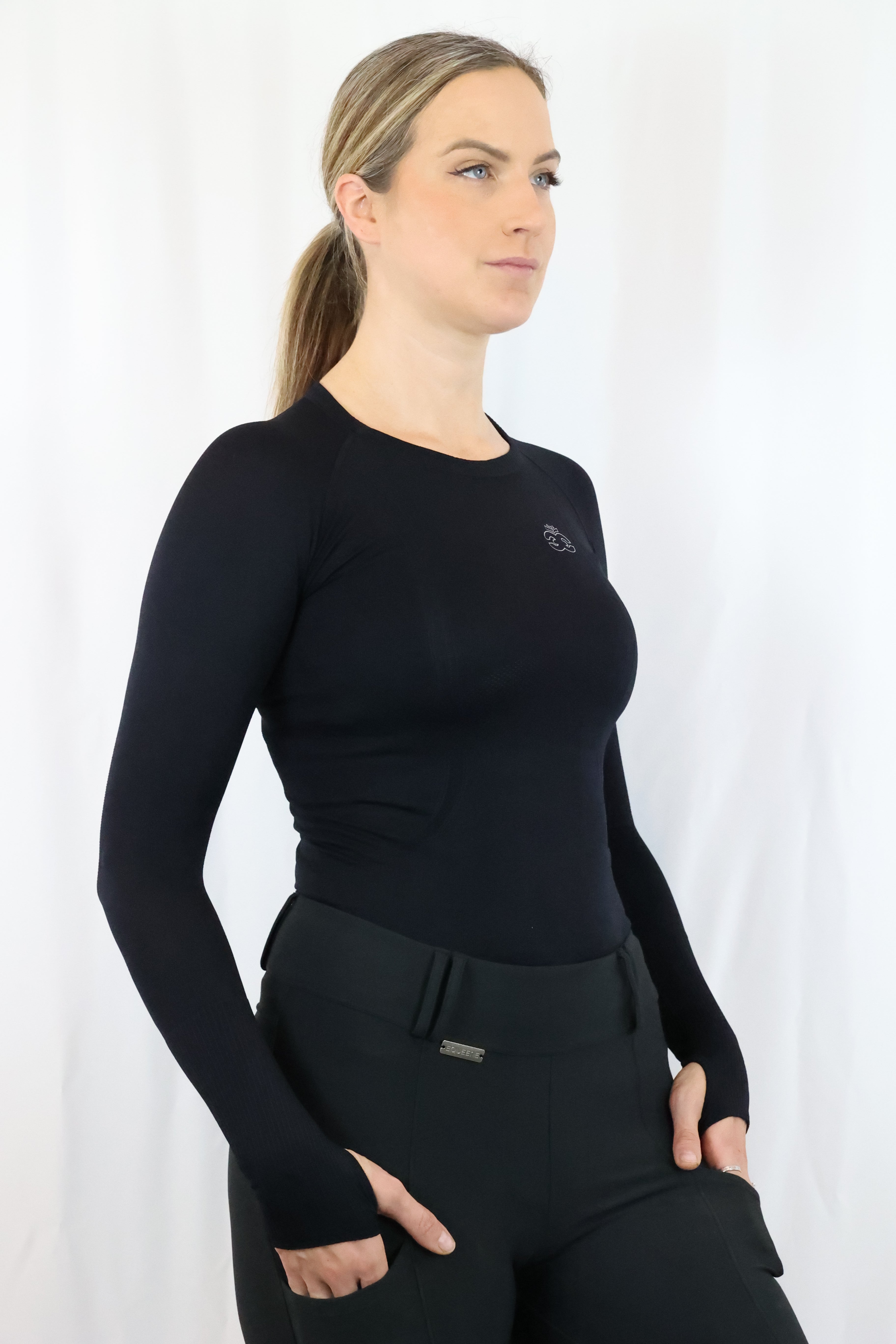 Equeene Molly Seamless Training Top - Black
