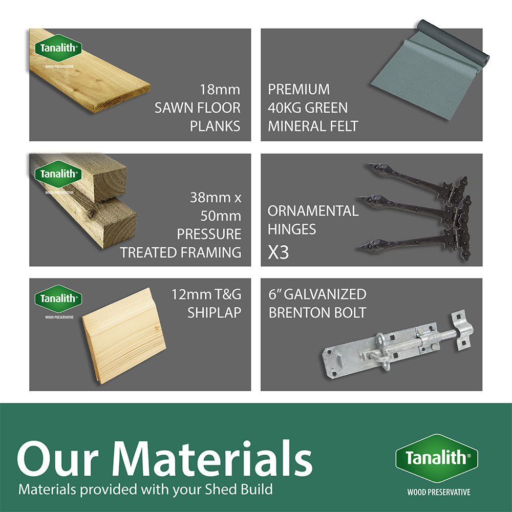 20ft x 5ft Pent Summer House