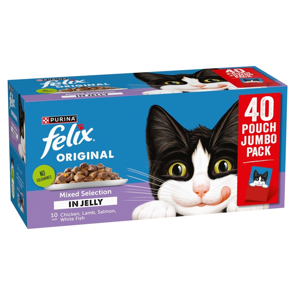 Felix Adult Original Mixed Selection in Jelly Pouches 40