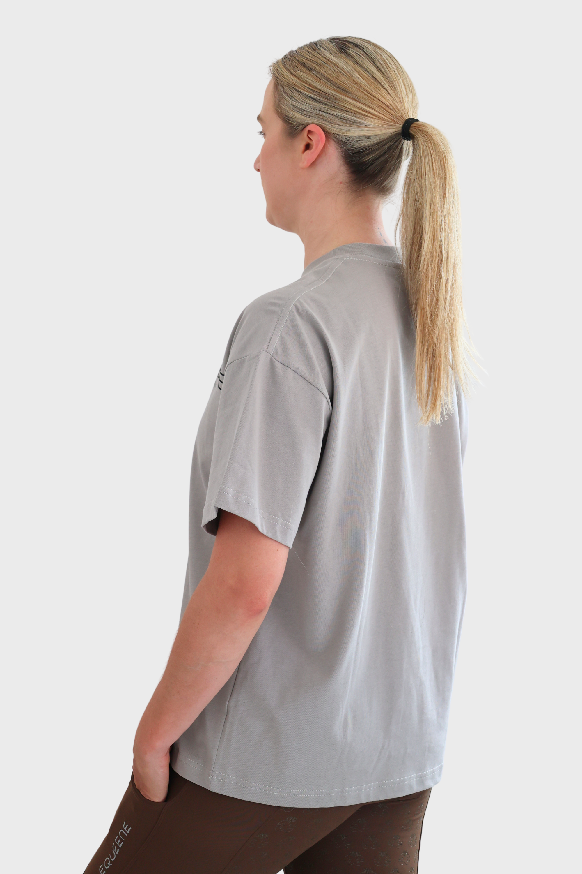 Equeene Tessa Oversized Tee - Grey