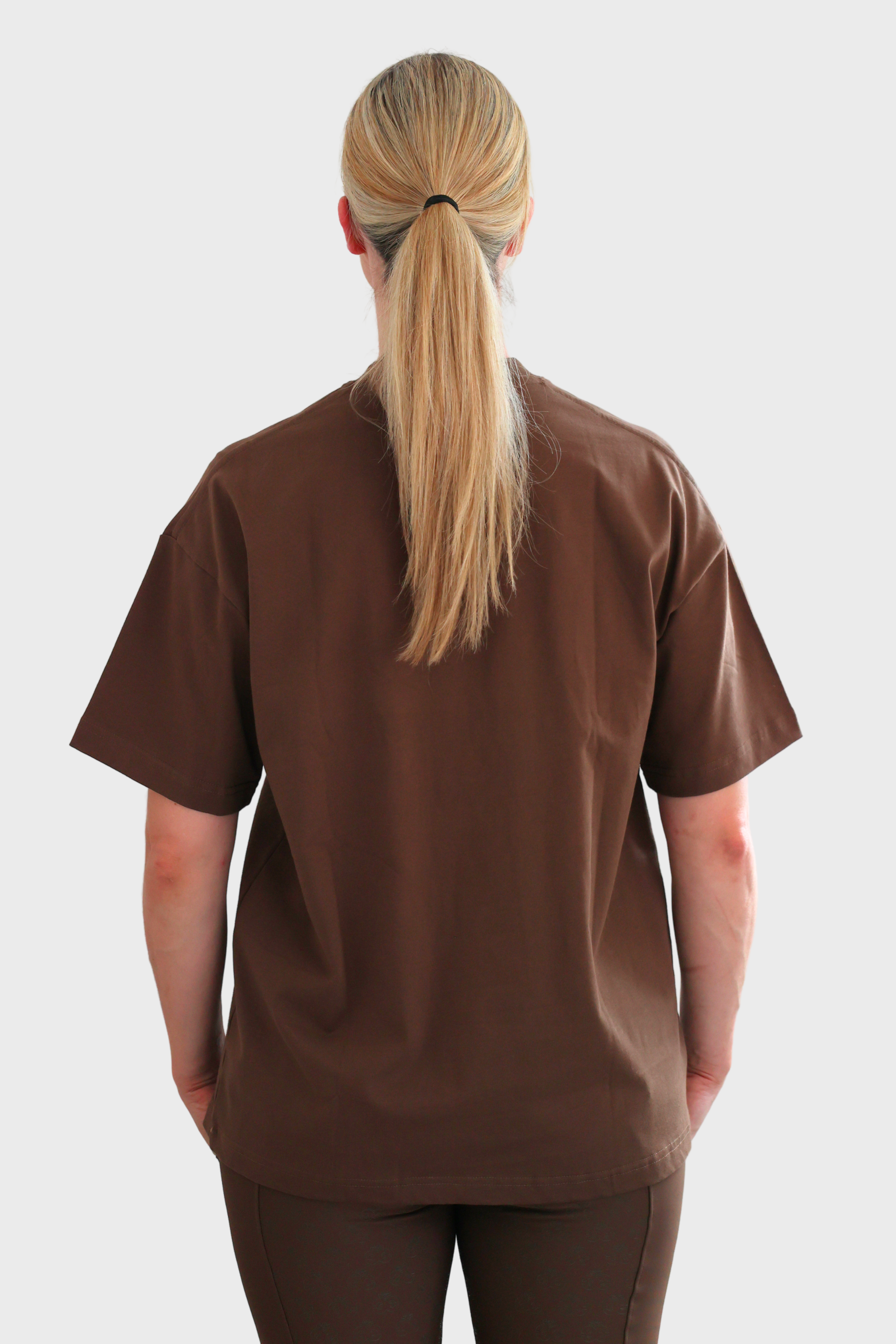 Equeene Tessa Oversized Tee - Espresso