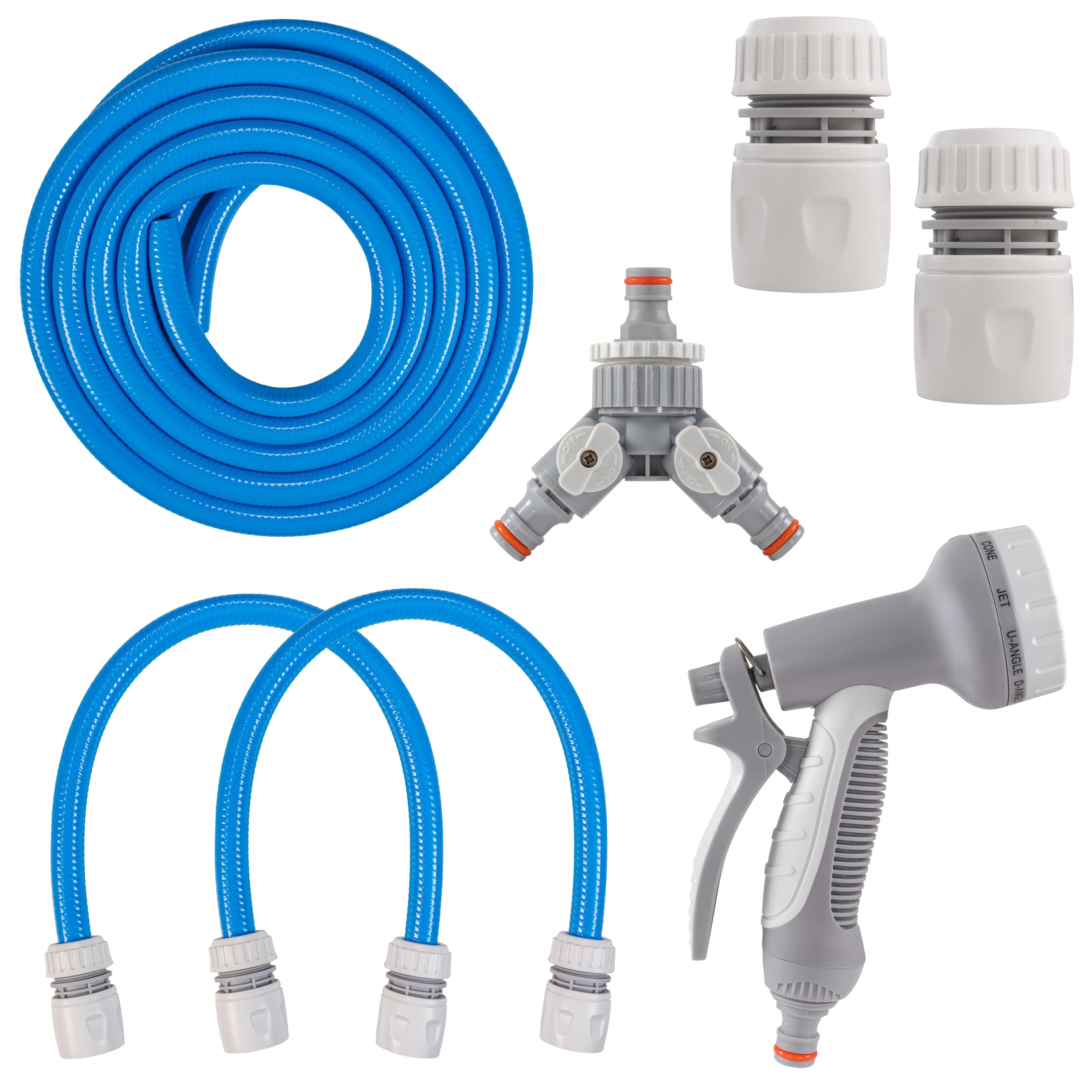 Dog Shower Mix Hot/Cold Water with Valves Blue