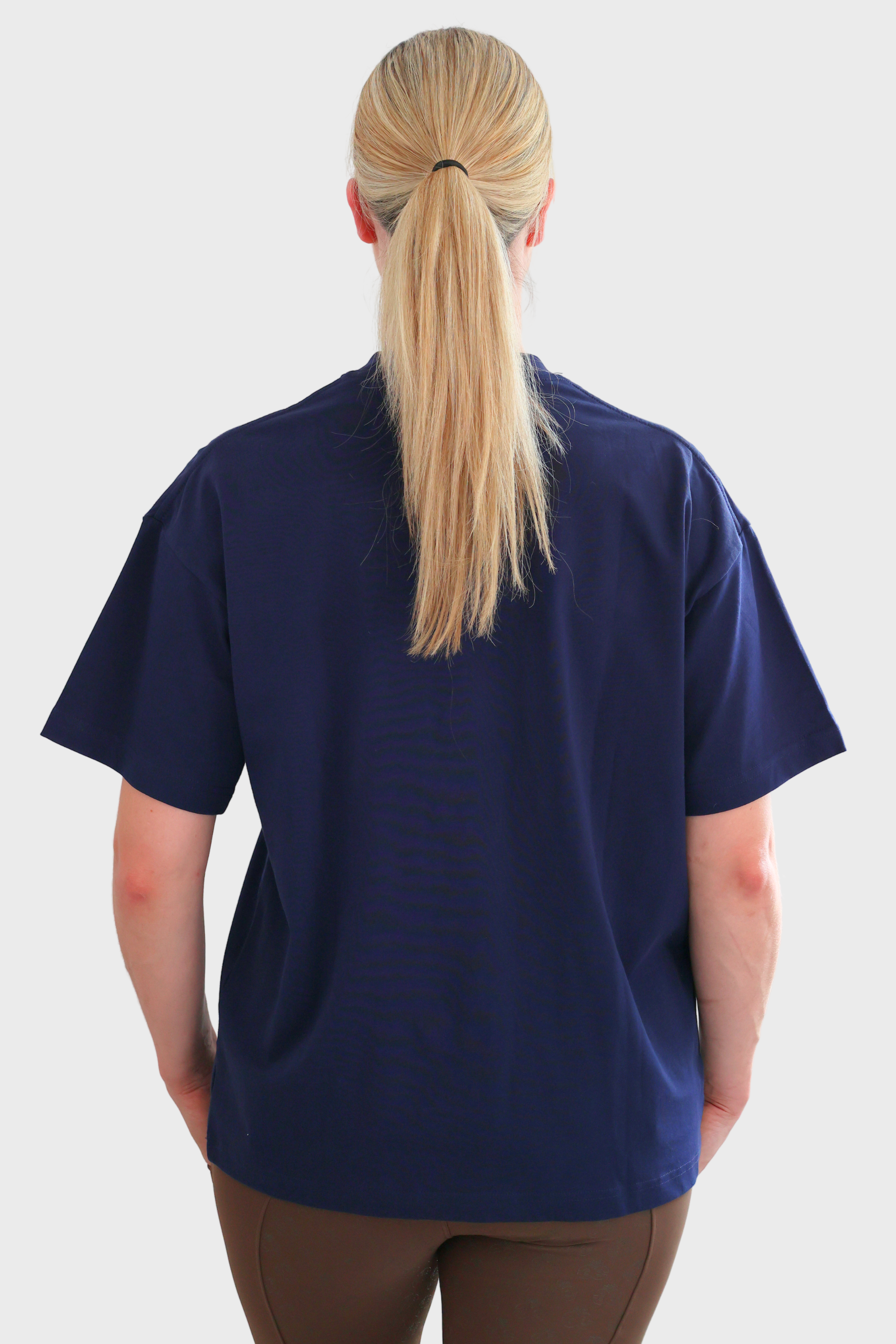 Equeene Tessa Oversized Tee - Navy