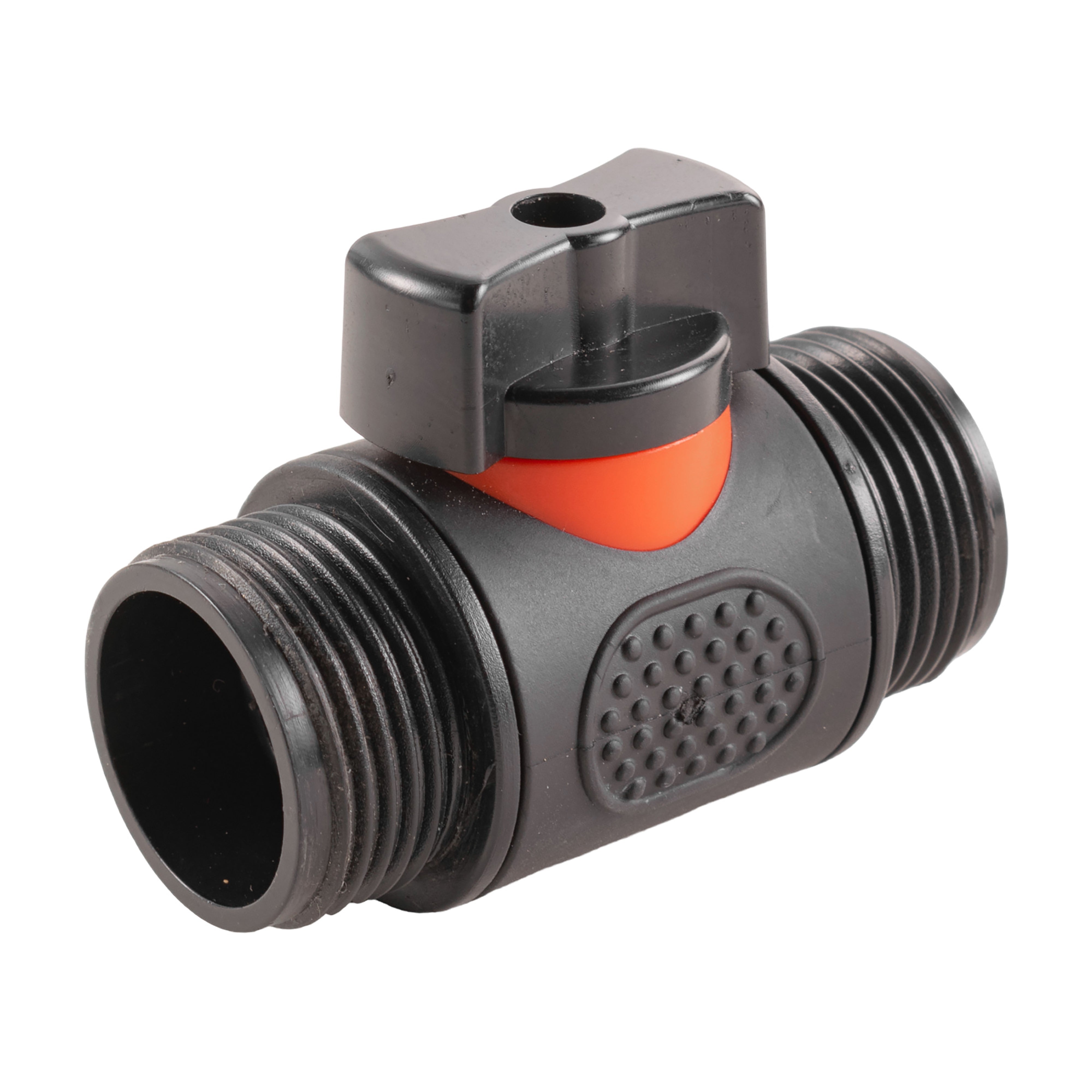 In-Line BSPM Valve with 2 x 16mm Barbed Straight Connectors