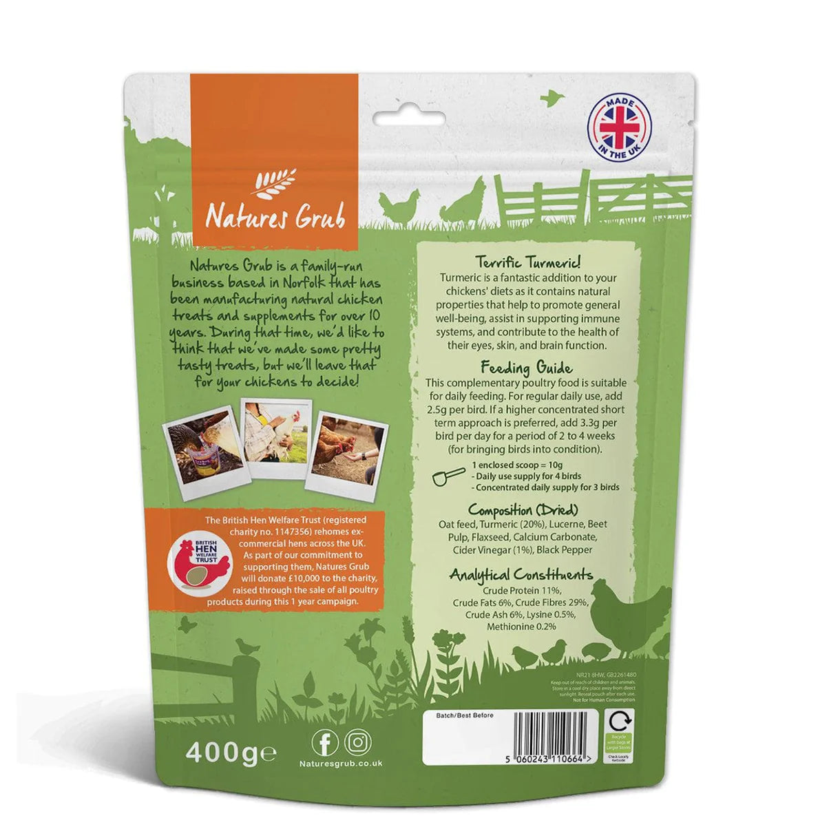 Natures Grub Turbo Boost 400g