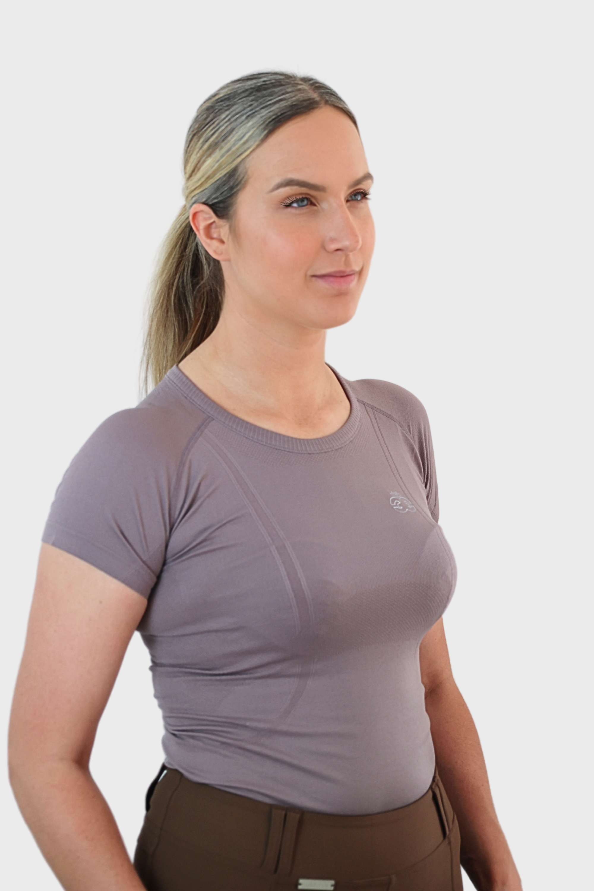 Equeene Dory Seamless Training Top - Truffle