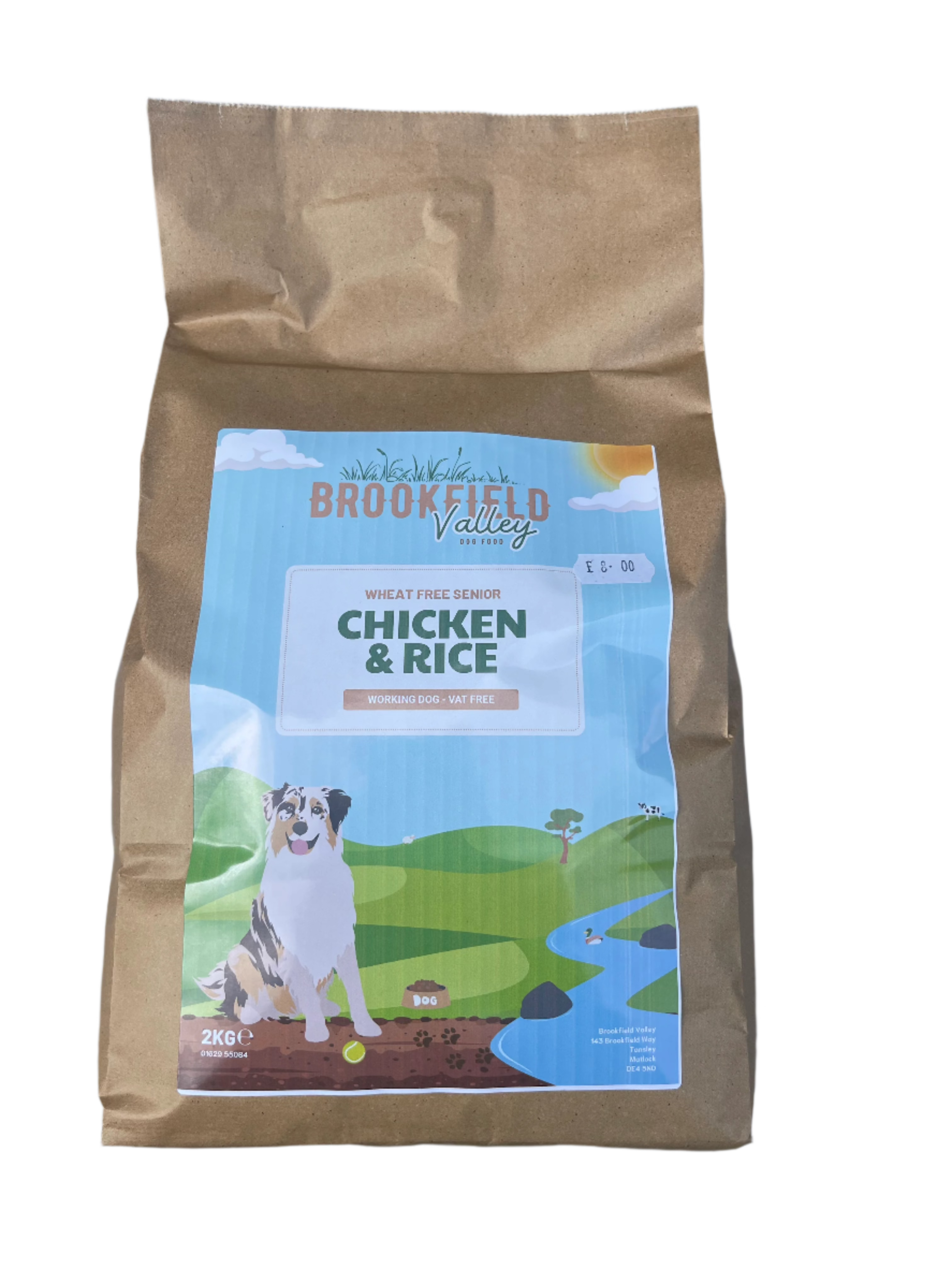 Brookfield Valley Wheat Free Chicken & Rice Senior/Light 2kg