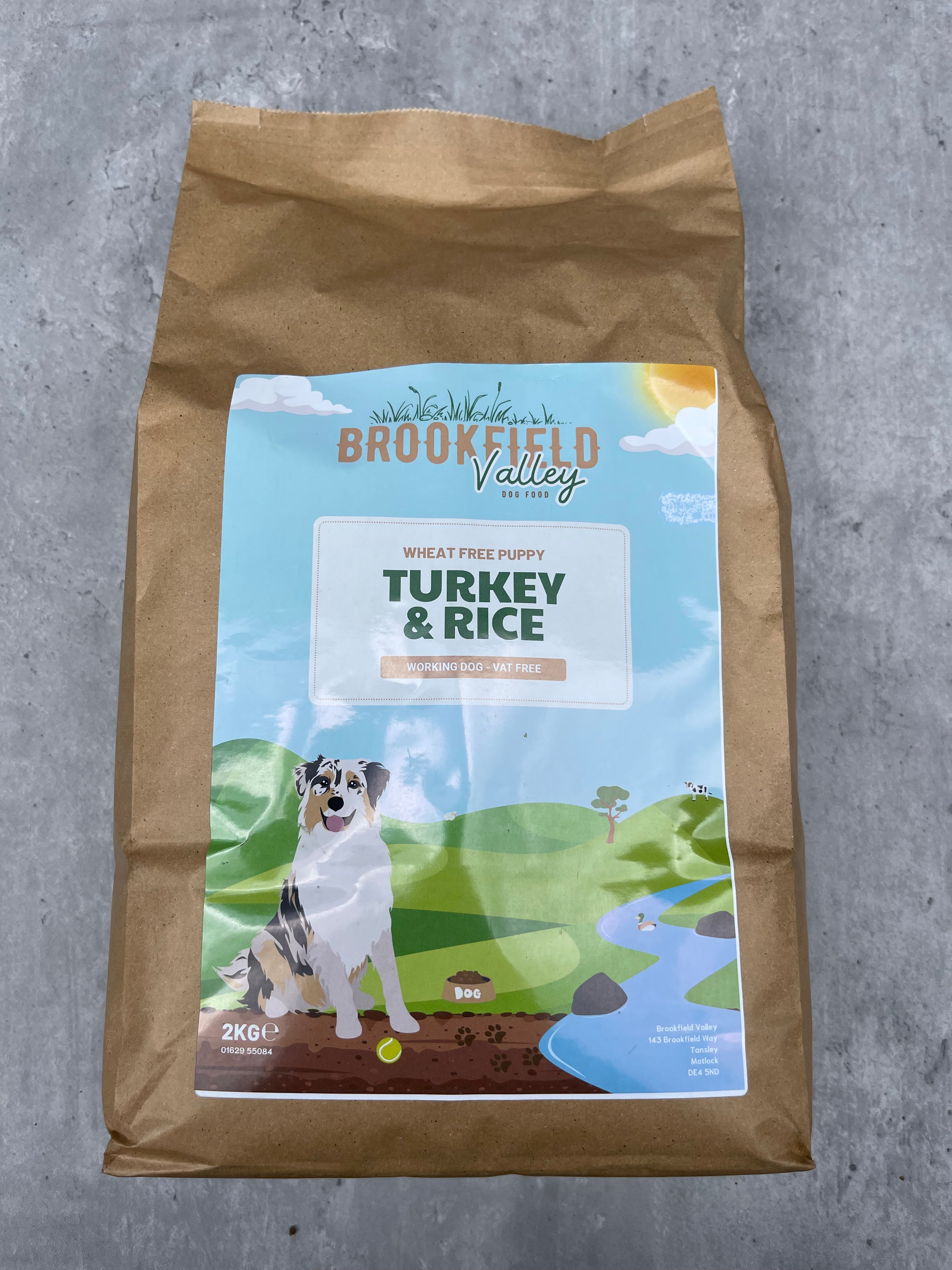 Brookfield Valley Wheat Free Turkey & Rice Puppy 12kg