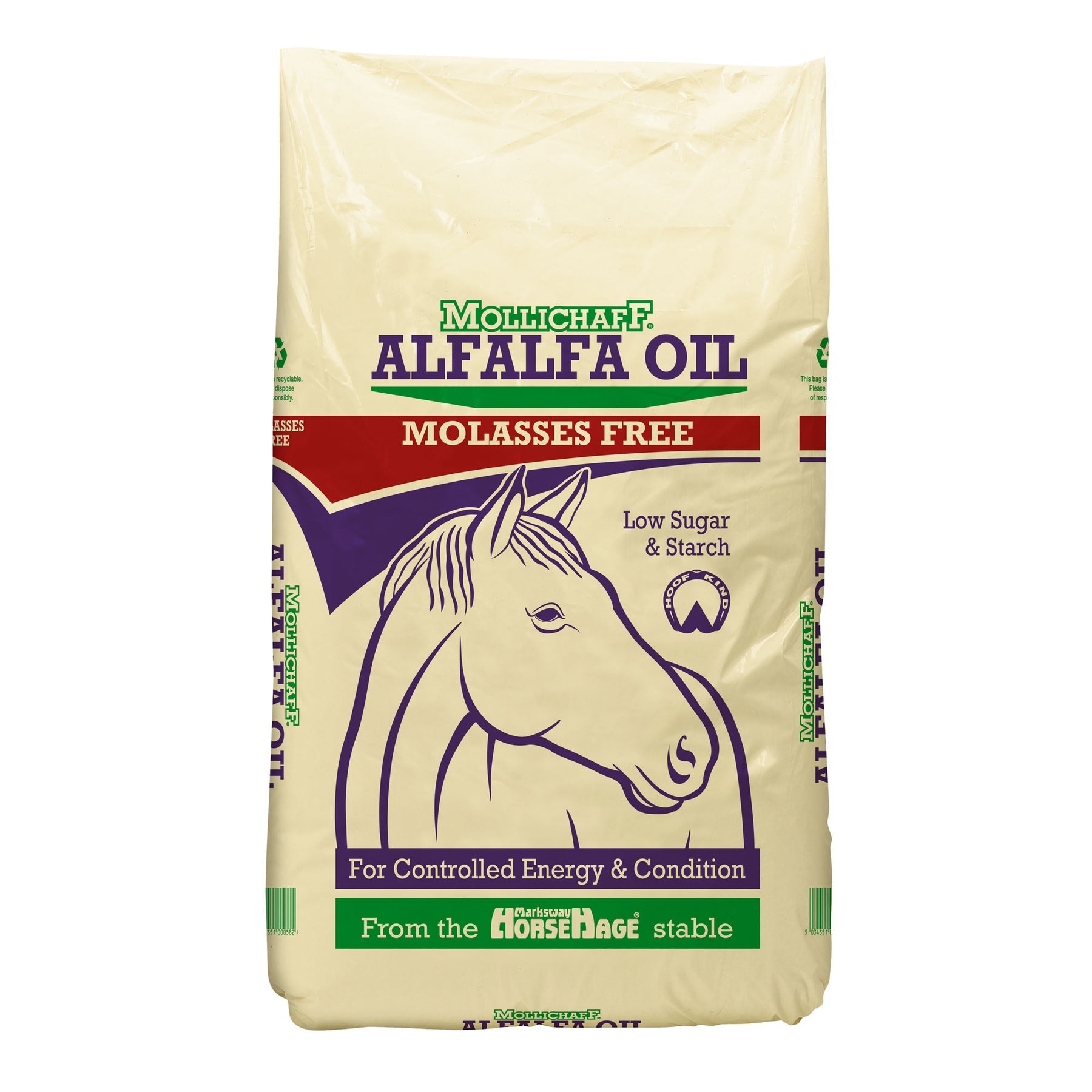 Mollichaff Alfalfa Oil Molasses Free 15kg