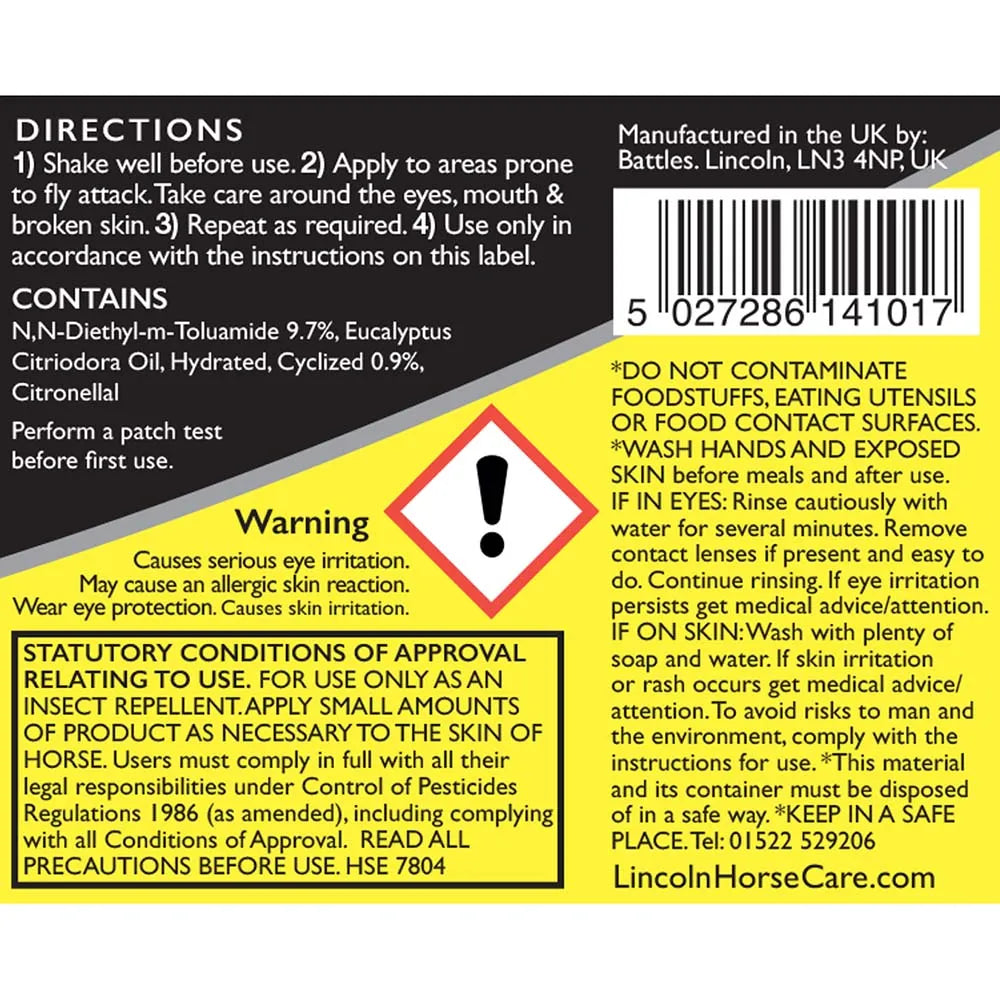 Lincoln Roll-On Fly Repellent - 50ml