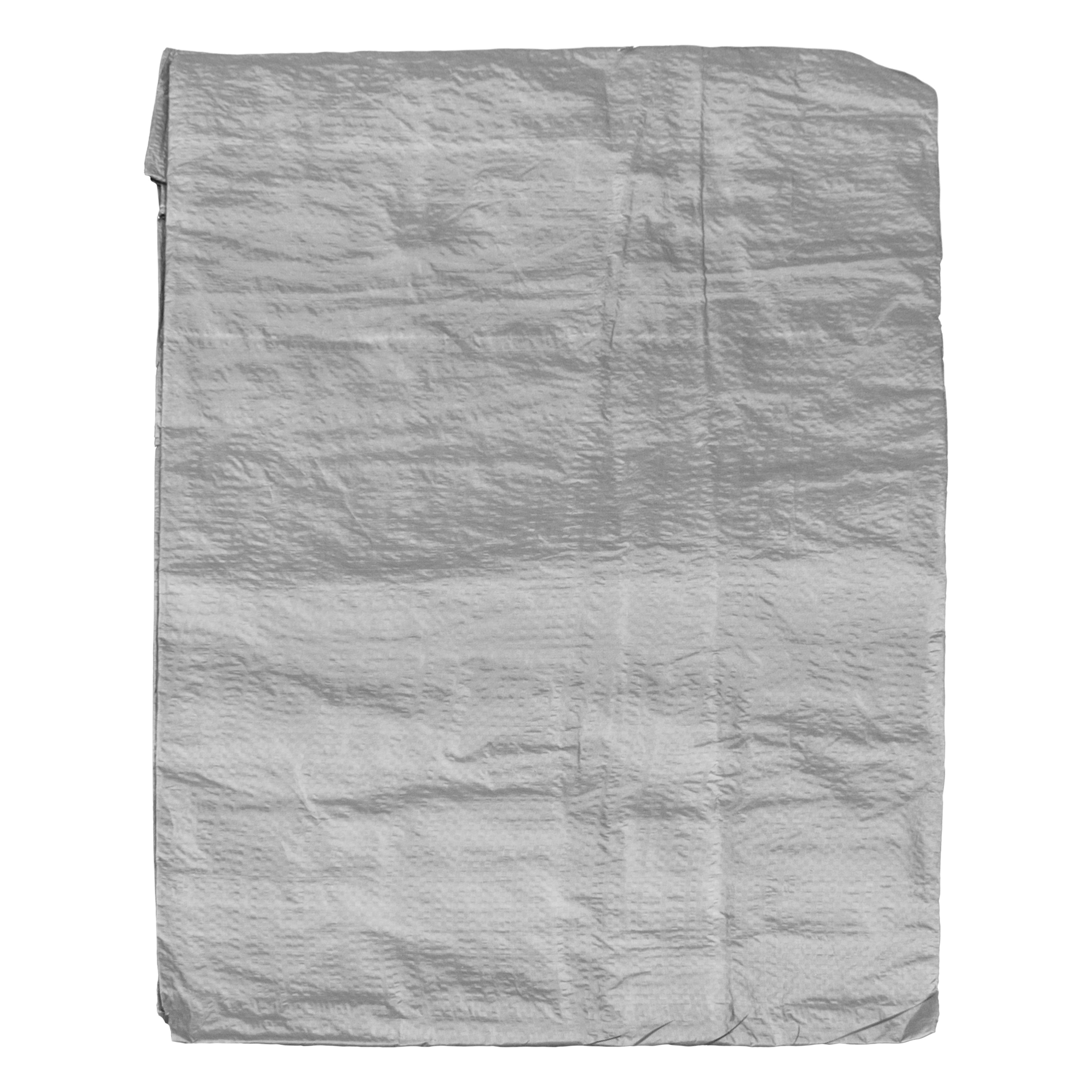 Grey S-Grade Tarpaulin with 10m of 6mm Bungee Rope and 10 x Screw Type Tarp Clips
