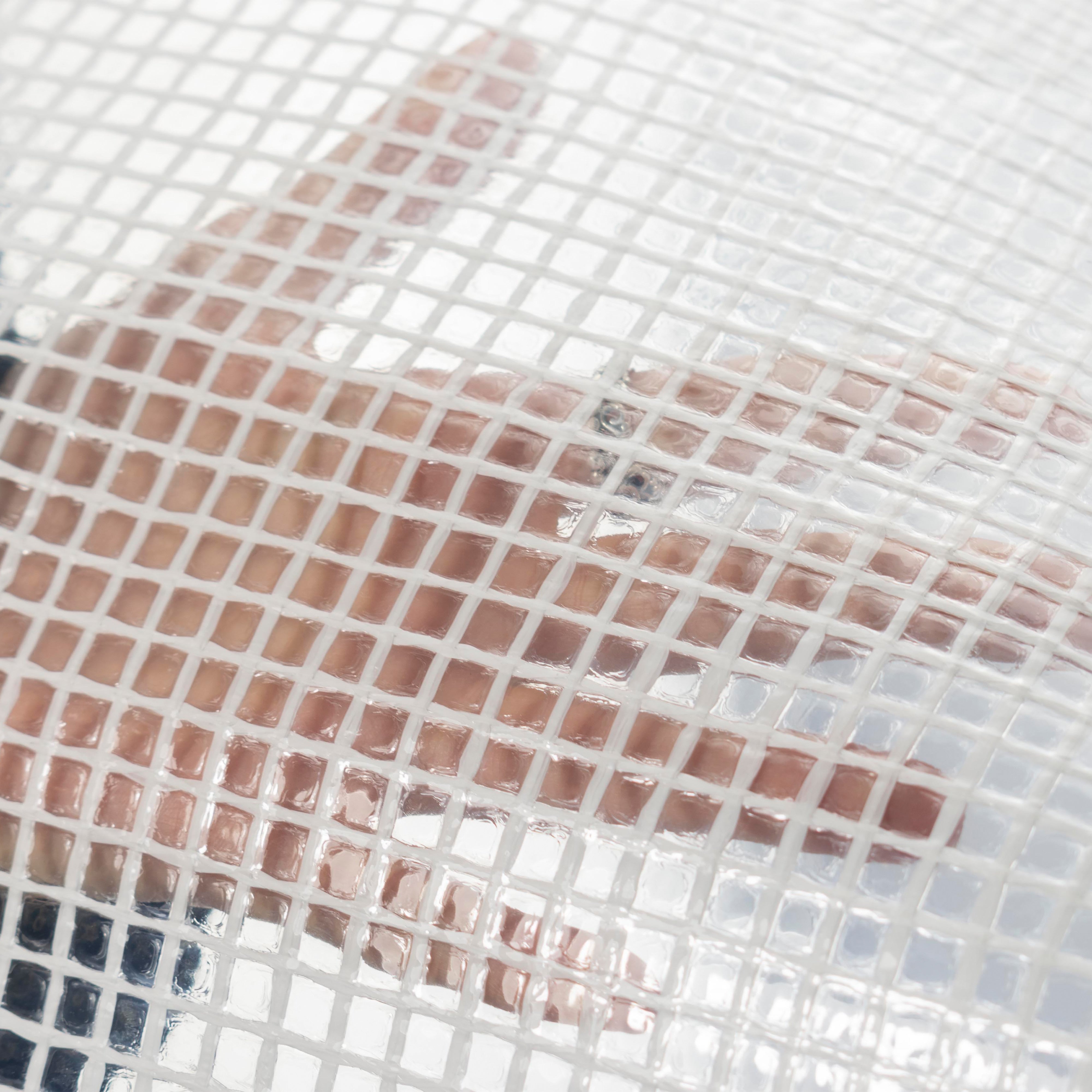 Clear M-Grade Tarpaulin with 10m of 6mm Bungee Rope and 10 x Screw Type Tarp Clips