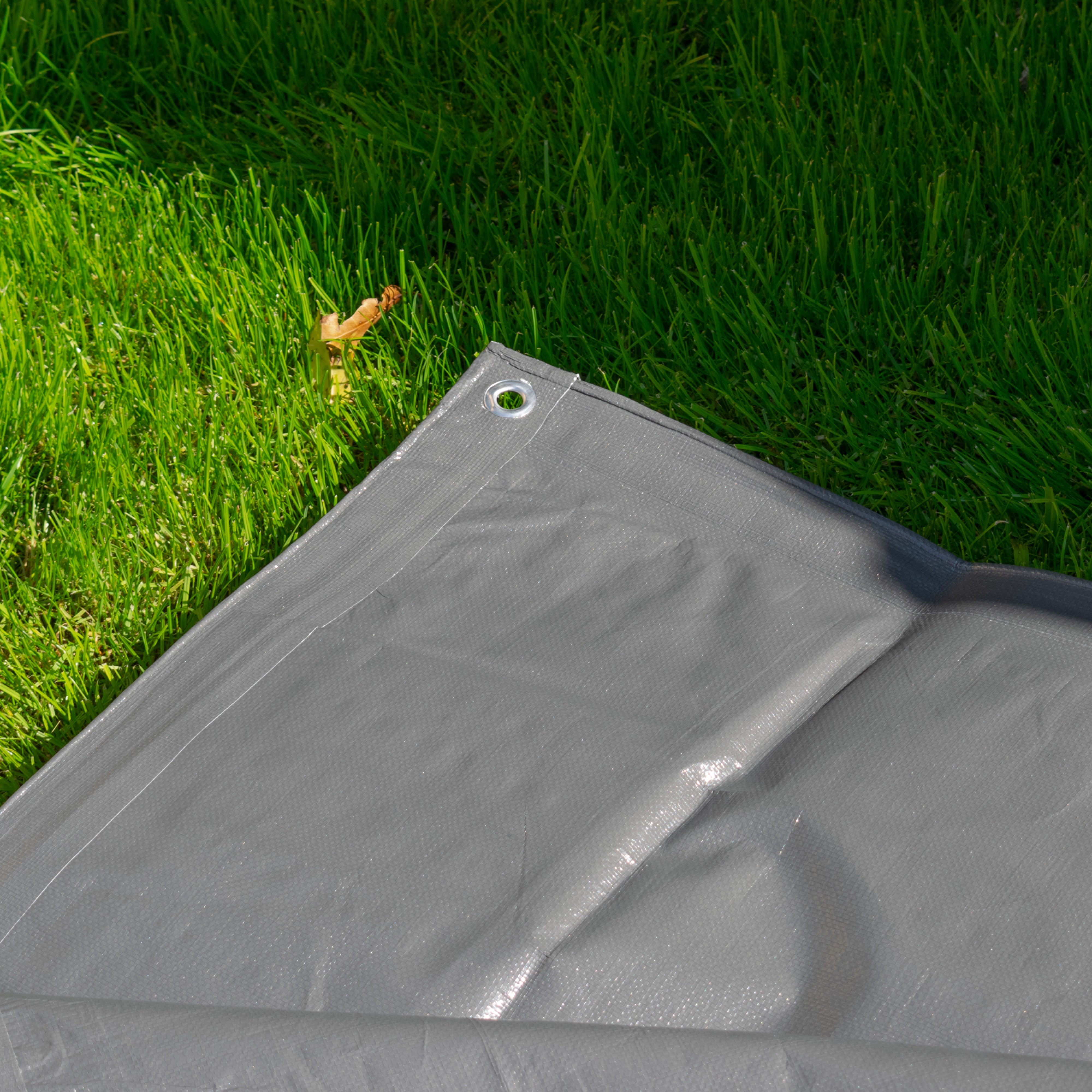 Grey L-Grade Tarpaulin 3m x 4m