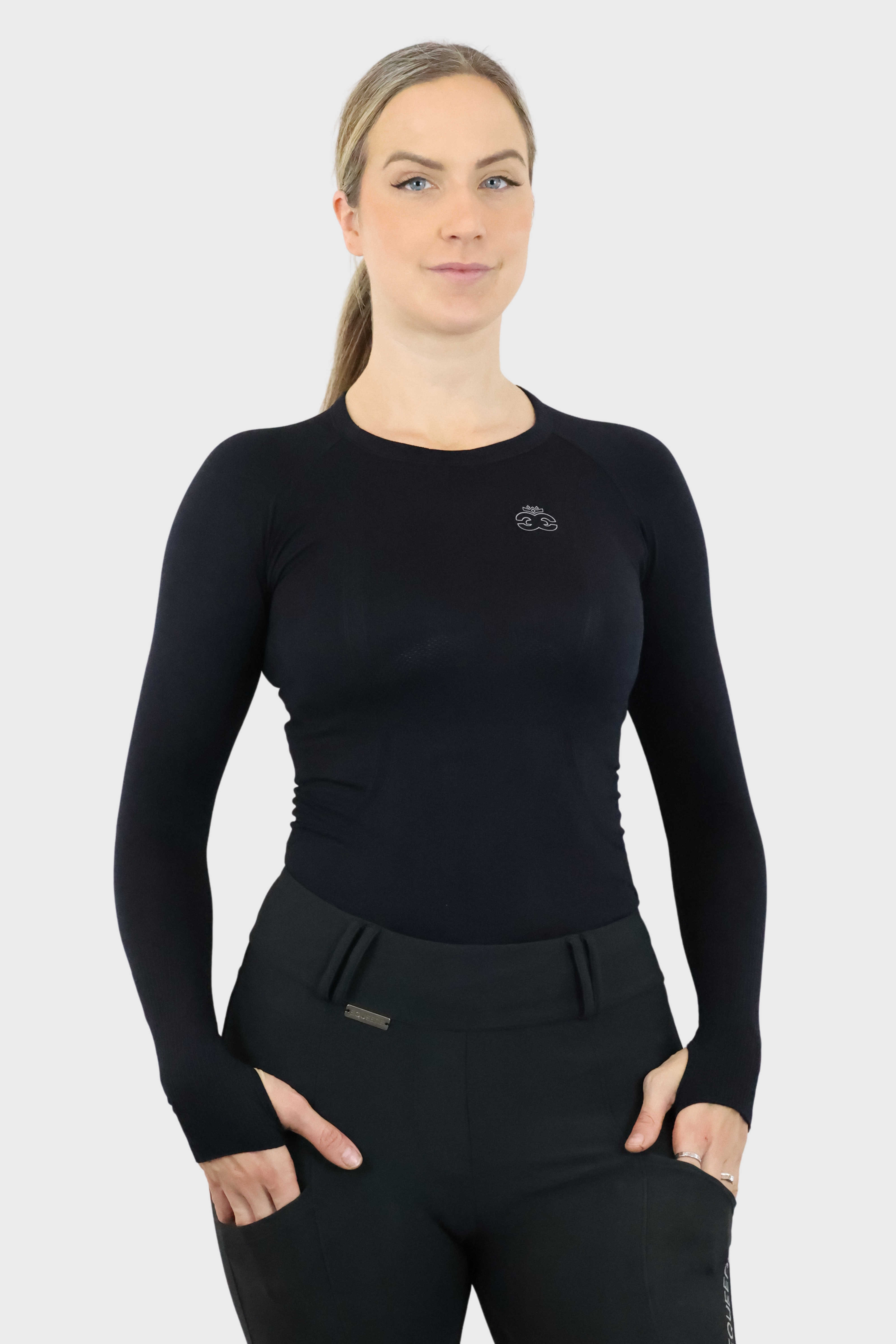 Equeene Molly Seamless Training Top - Black