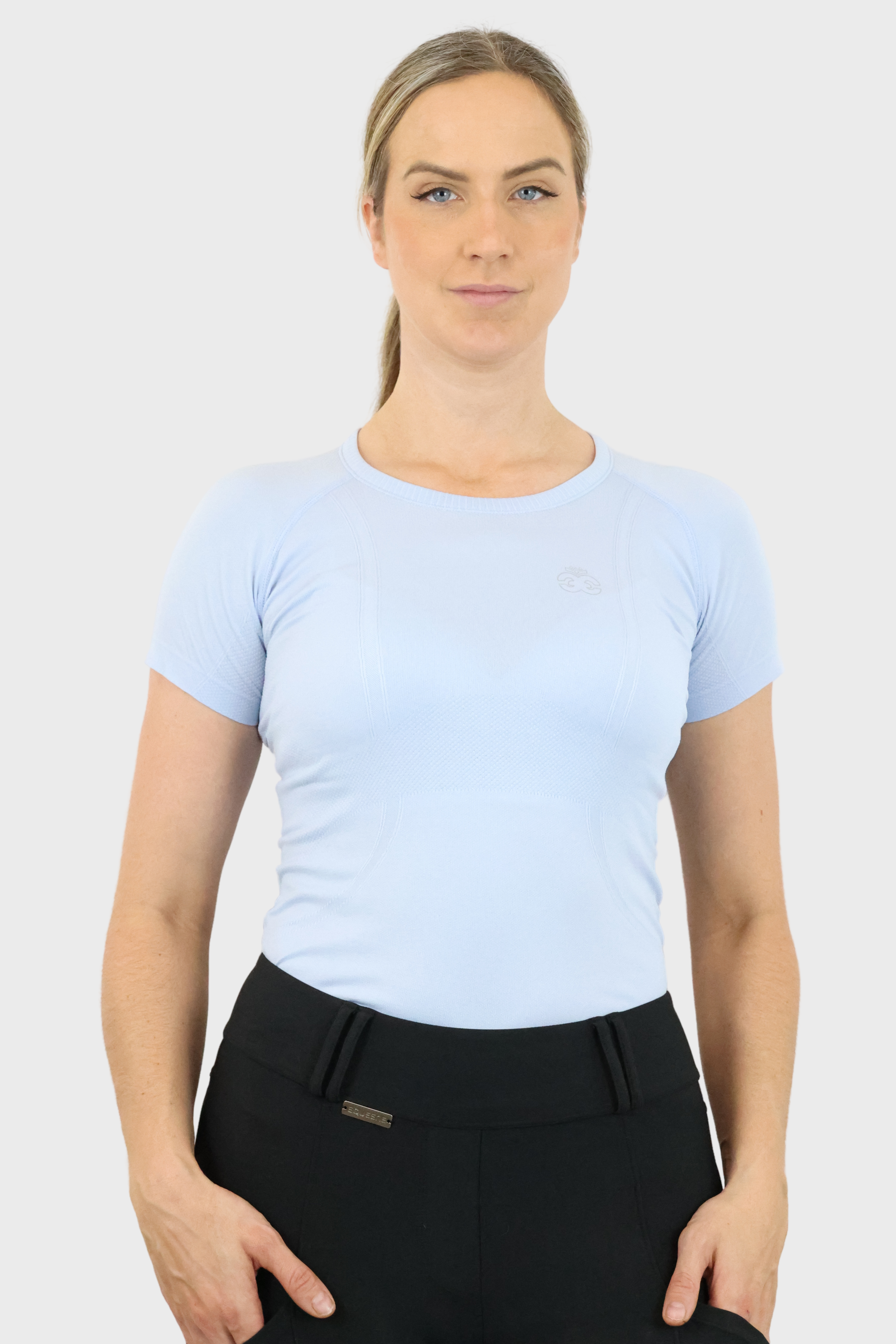 Equeene Dory Seamless Training Top - Baby Blue
