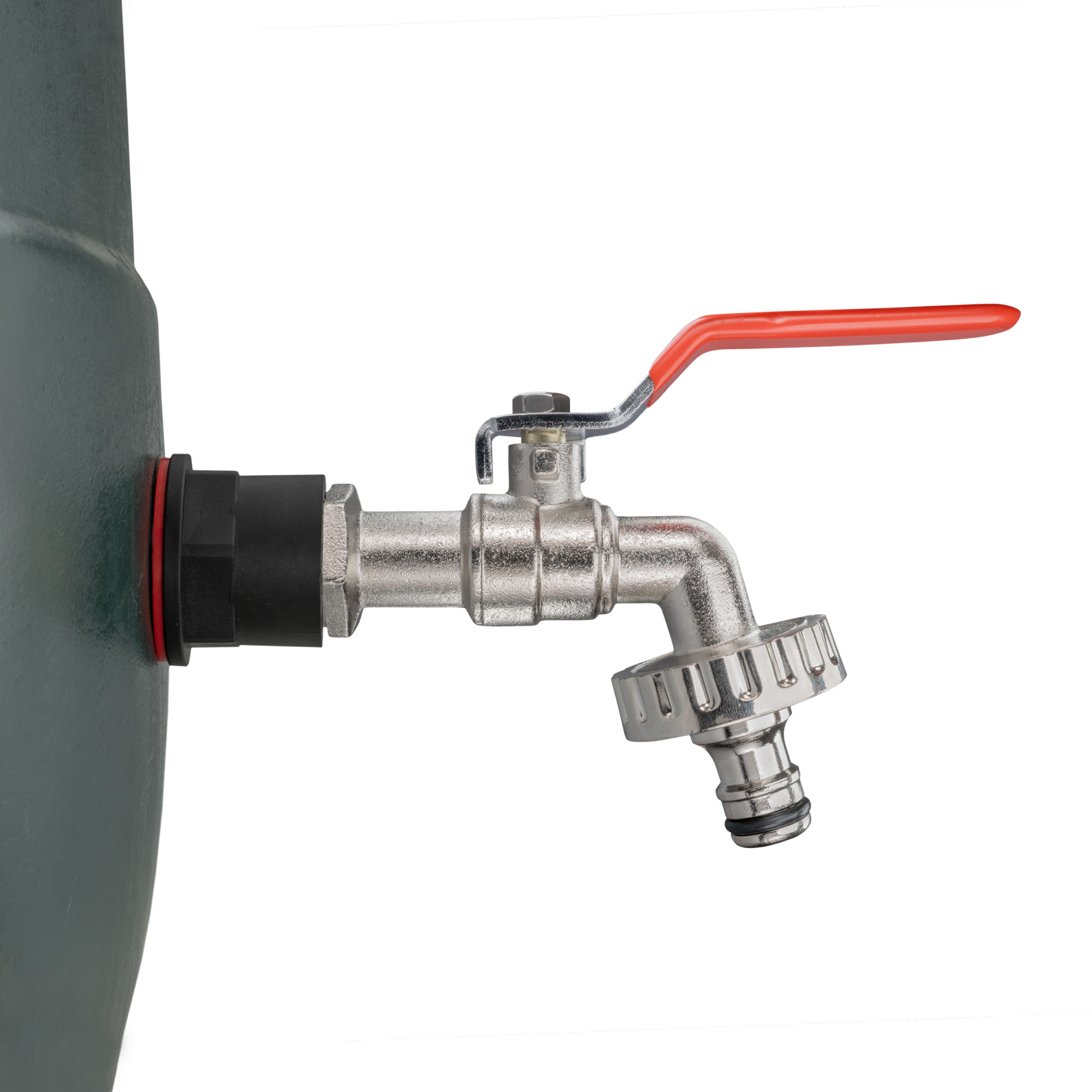 Water Butt Kit 3/4" with Quick Connect Lever Tap