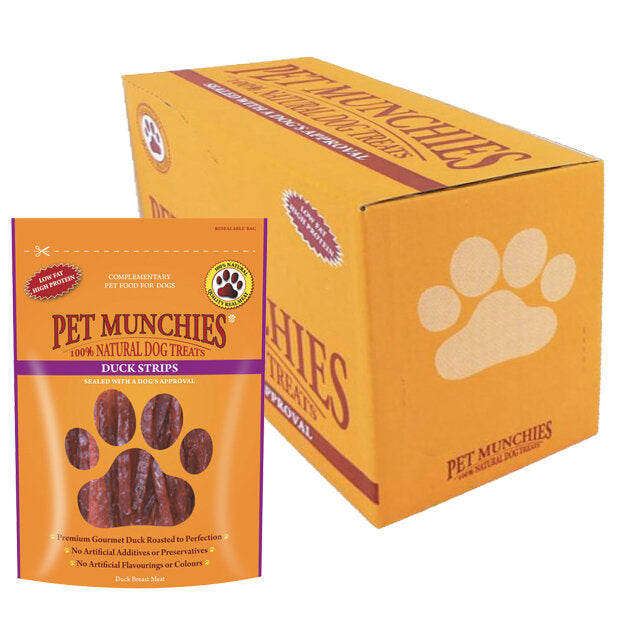 Pet Munchies Duck Strips Dog Treats 90g