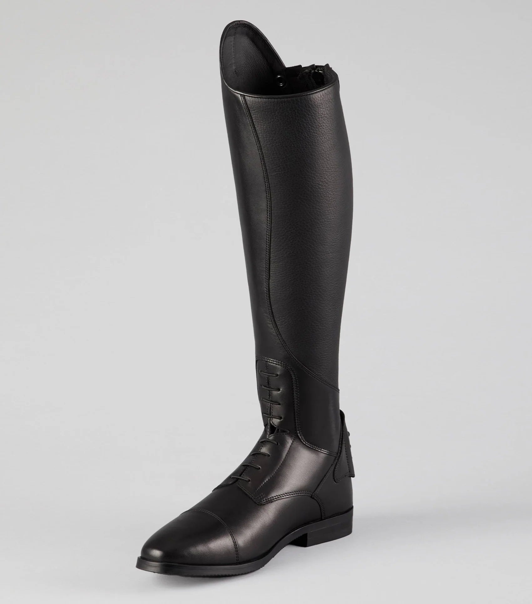 Botero Mens Tall Leather Field Boot Black