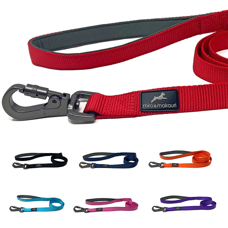 Miro & Makauri Nylon Dog Lead with Carabiner 1.5 X 120cm
