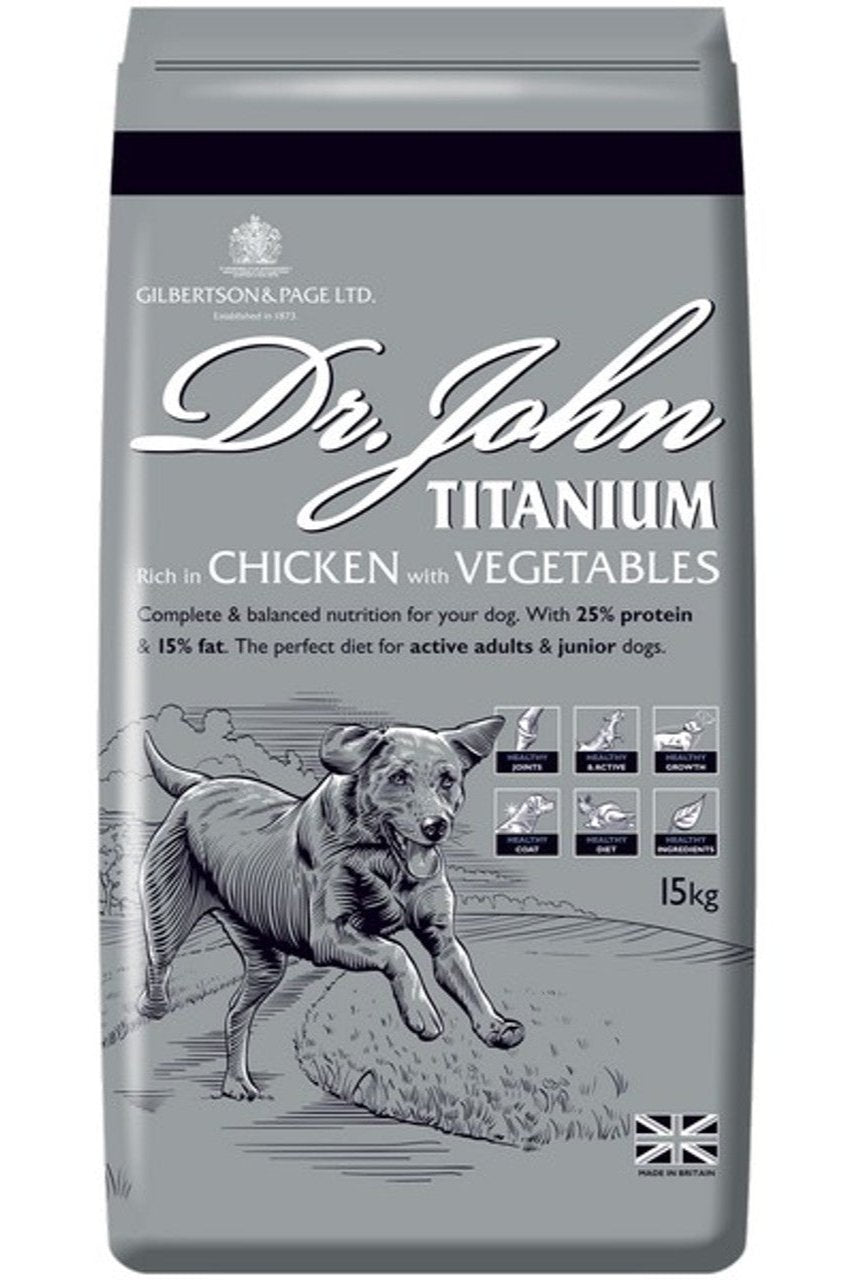 Dr John Titanium Chicken With Vegetables 25% Protein 15kg