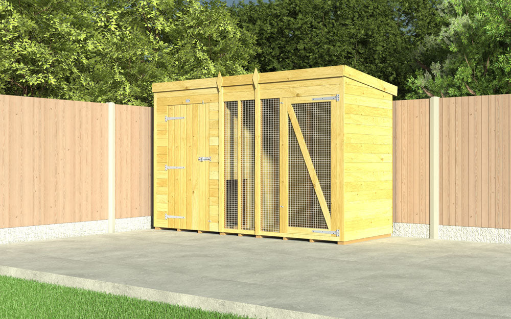 12ft X 6ft Dog Kennel and Run Full Height