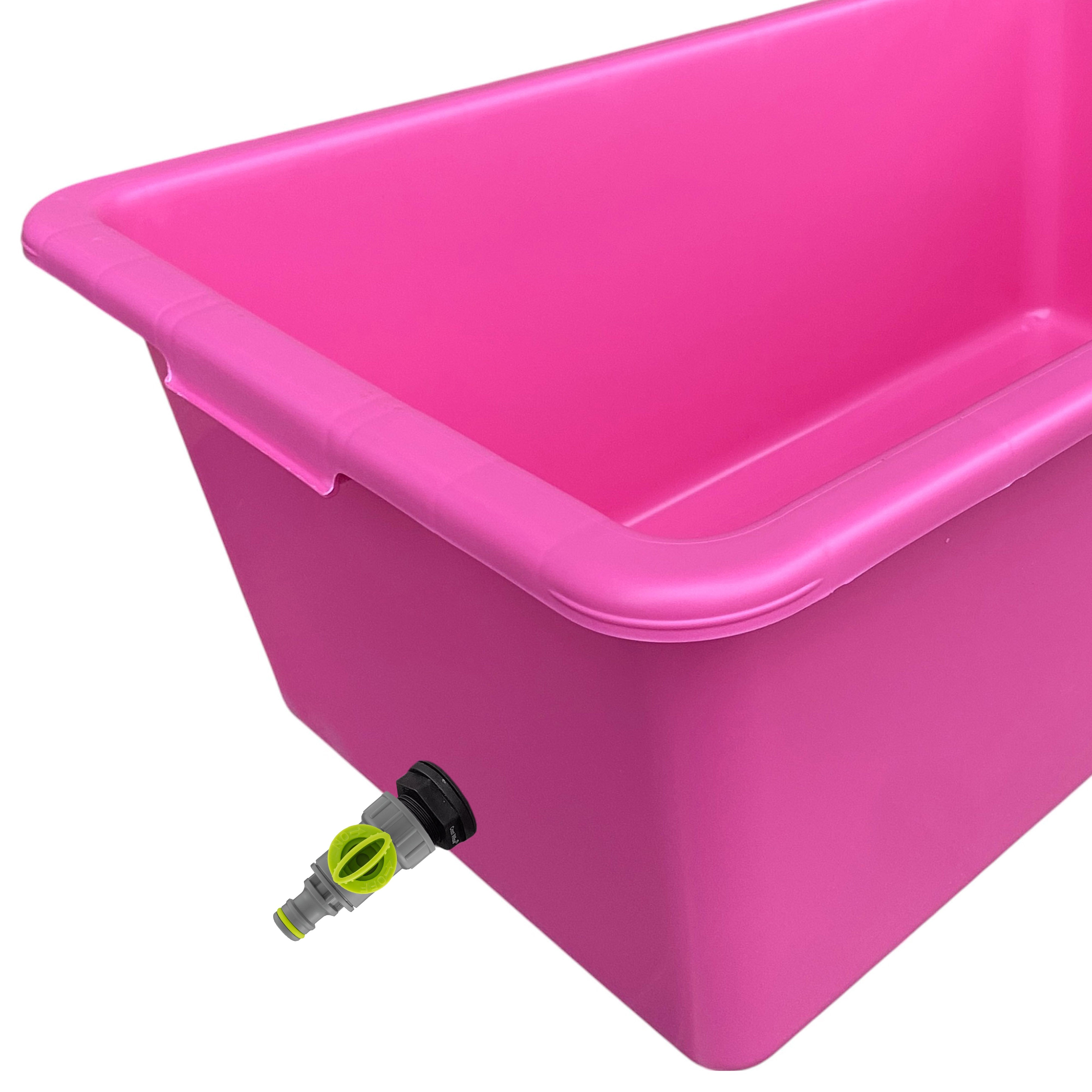 Pink Dog Bath with Drain Valve (Lime)