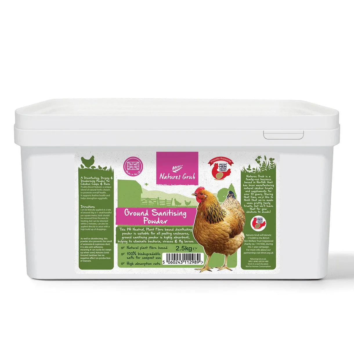 Natures Grub Ground Sanitising Powder 2.5kg