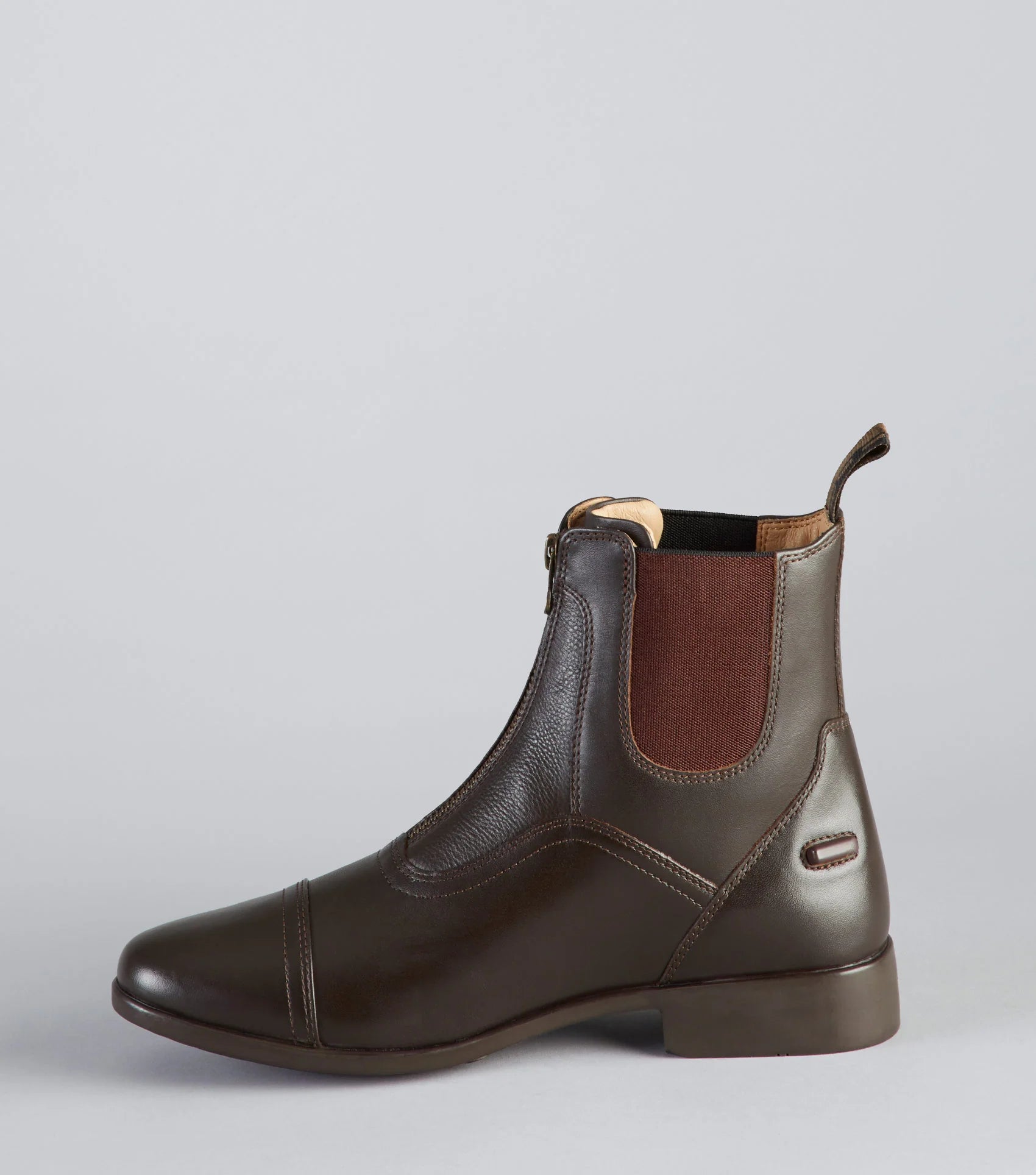 Virtus Junior Leather Paddock Boot Brown