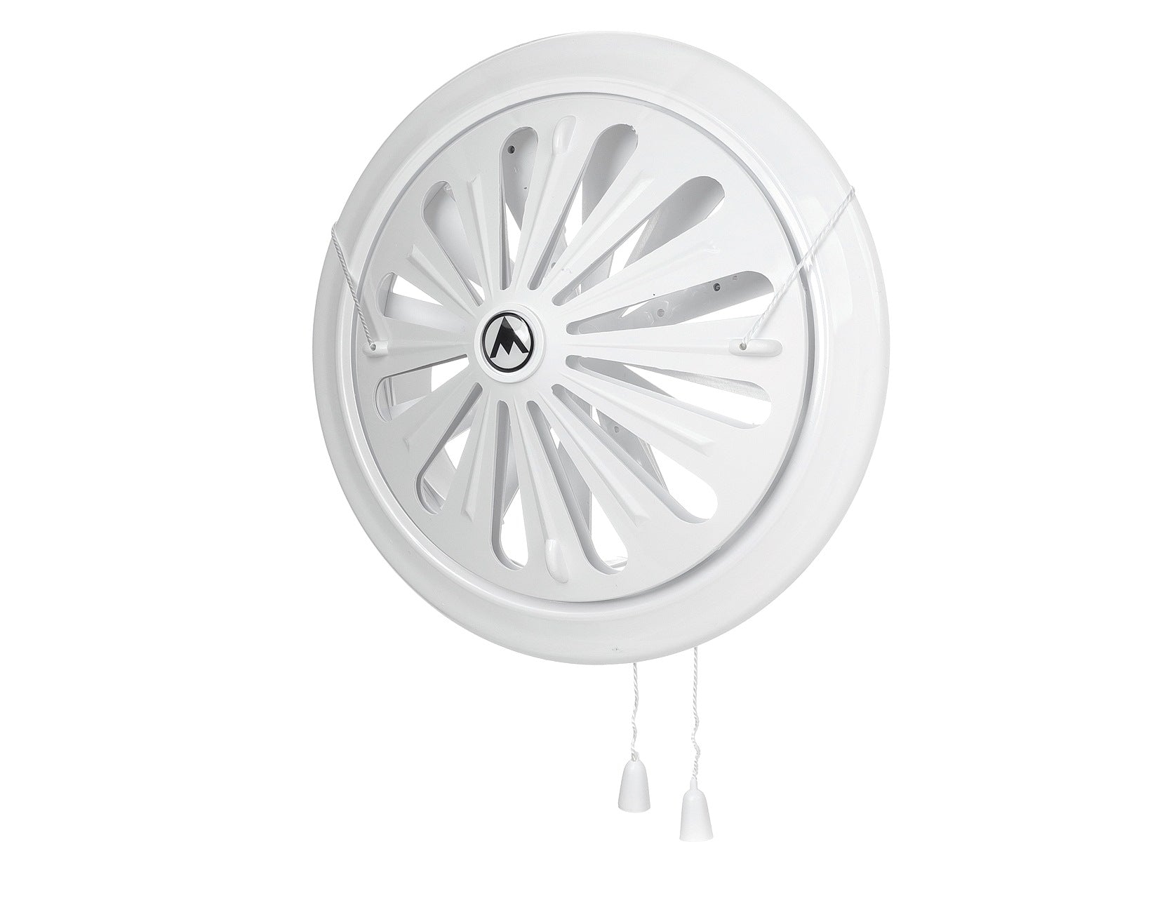 Adjustable Louvre Vent Round 80mm-160mm White