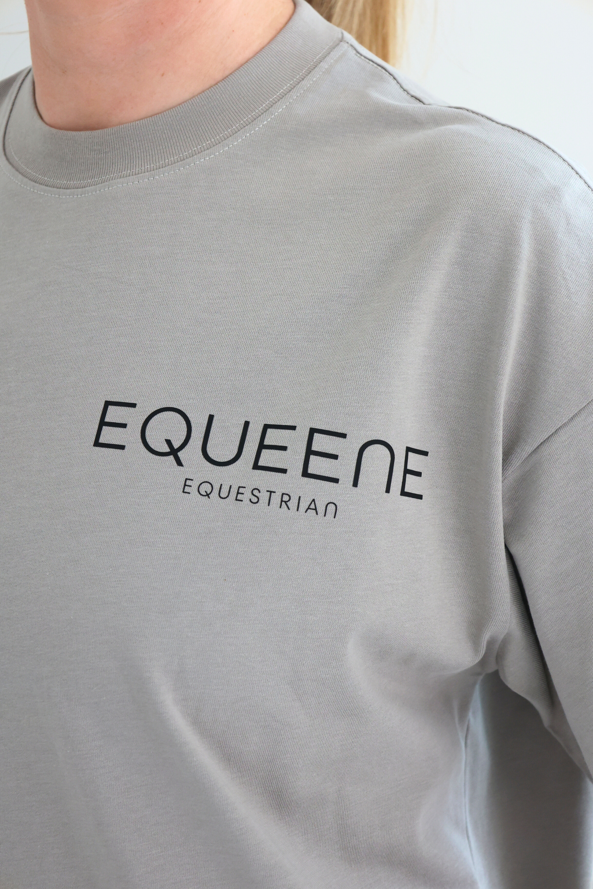 Equeene Tessa Oversized Tee - Grey