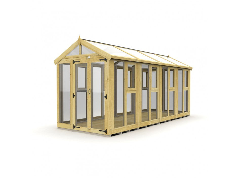 6ft x 16ft Glass Green House