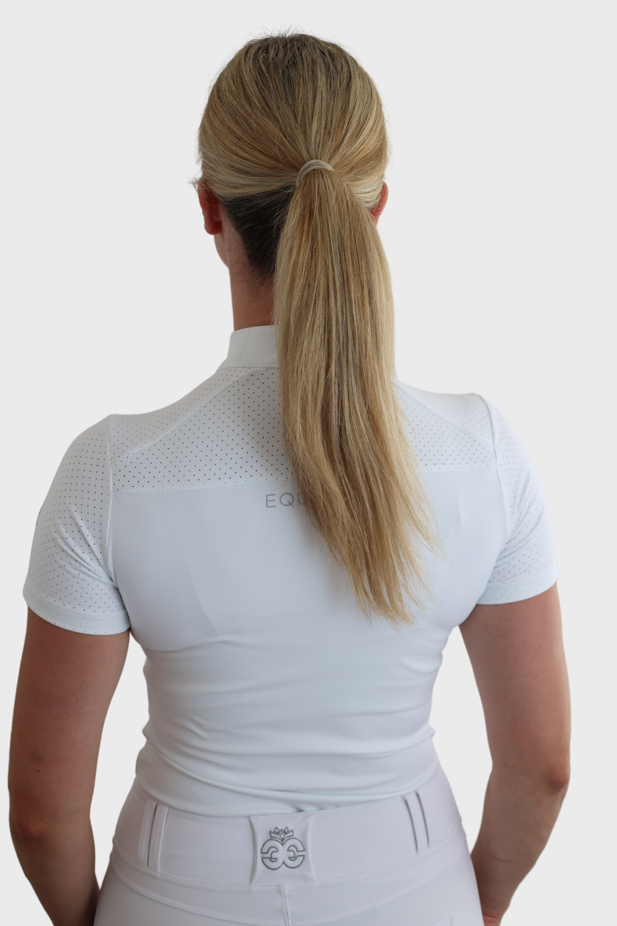 Equeene Nadia Short Sleeved Show Shirt - White