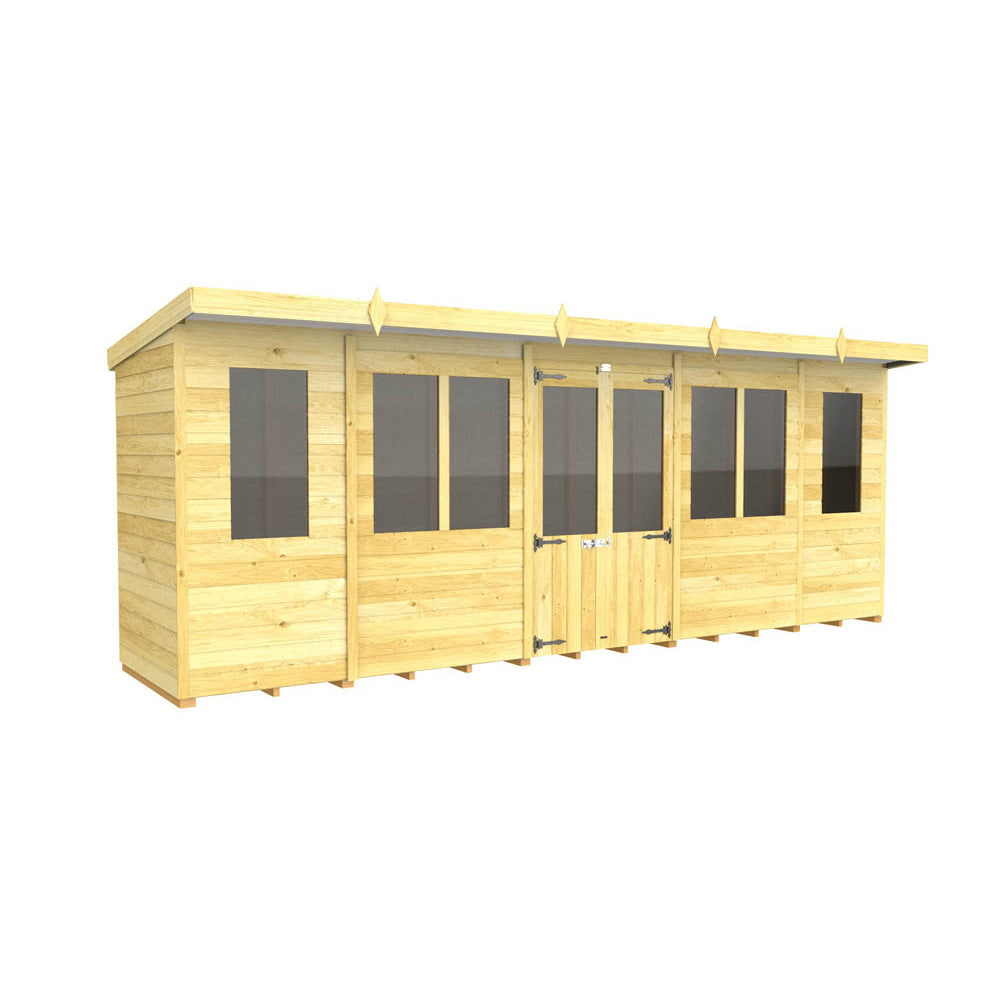 18ft x 4ft Pent Summer House