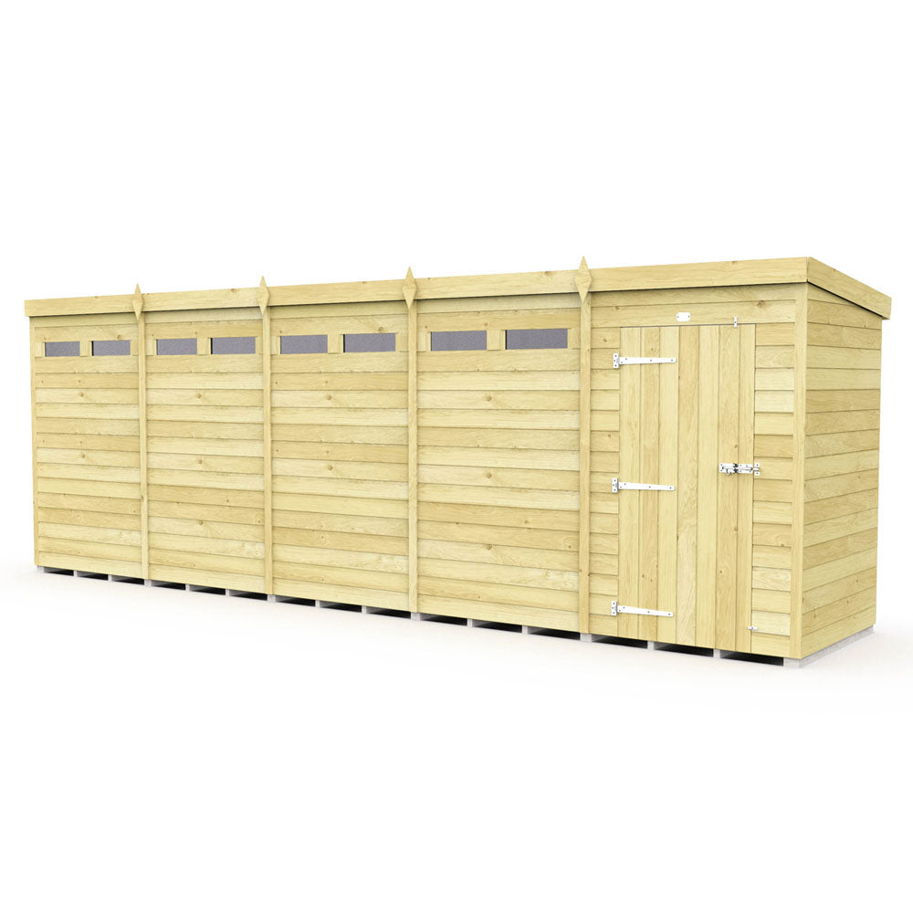 20ft x 4ft Pent Security Shed