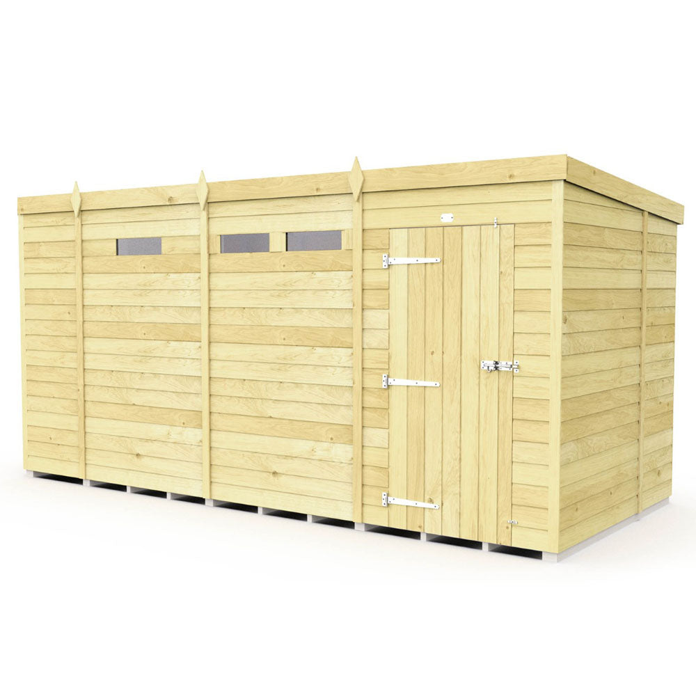 13ft x 6ft Pent Security Shed