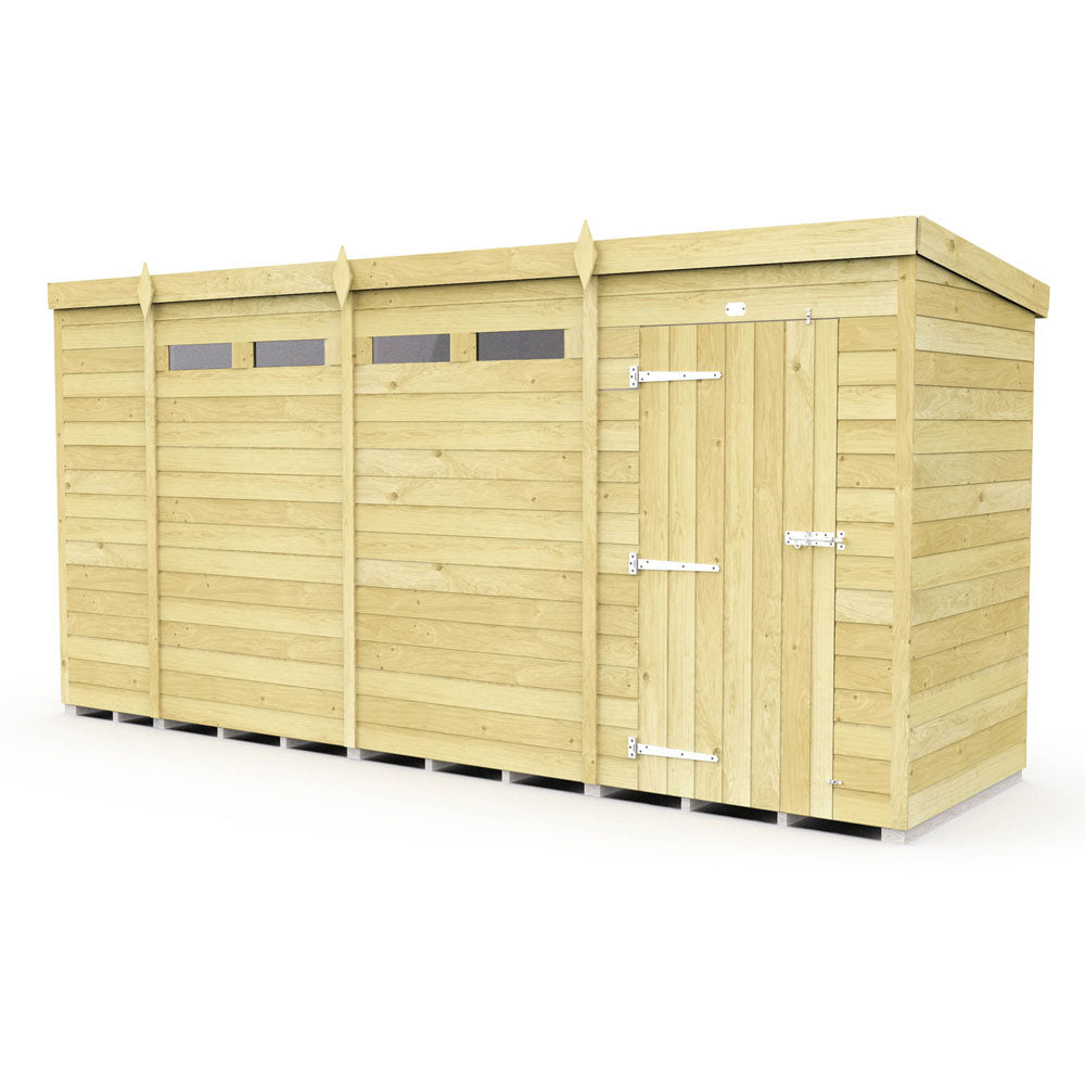 15ft x 4ft Pent Security Shed
