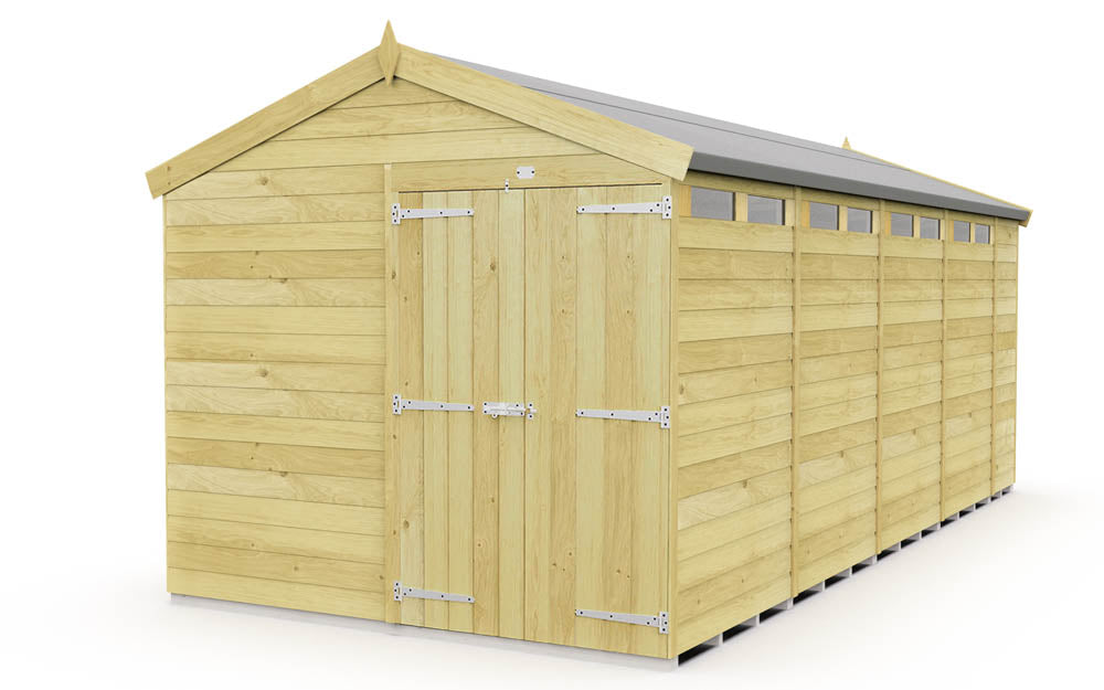 8ft x 19ft Apex Security Shed
