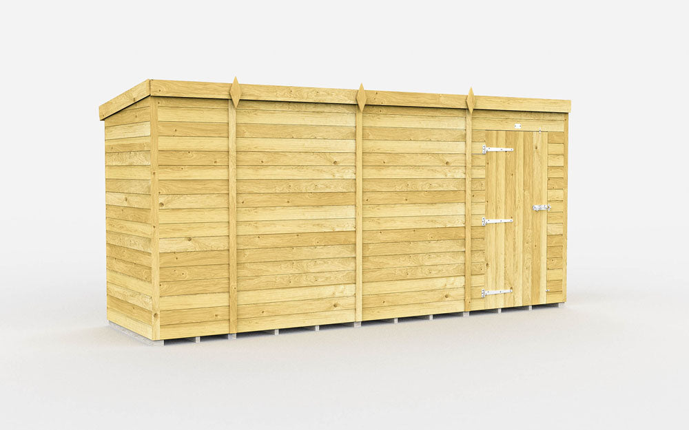 13ft x 4ft Pent Shed