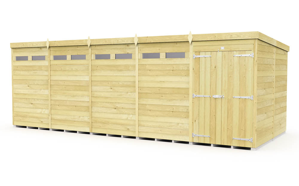 20ft x 8ft Pent Security Shed