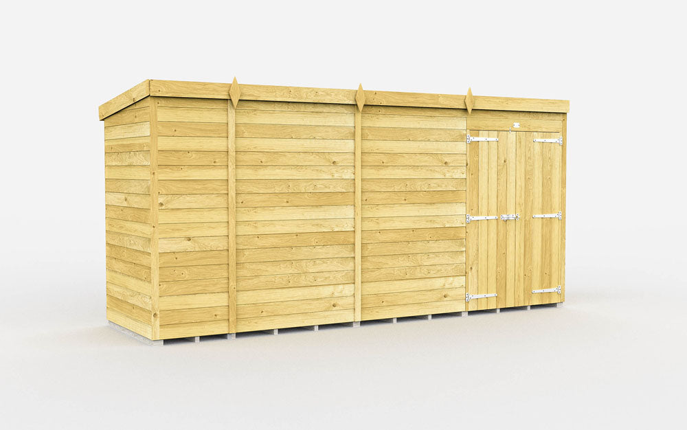 13ft x 4ft Pent Shed
